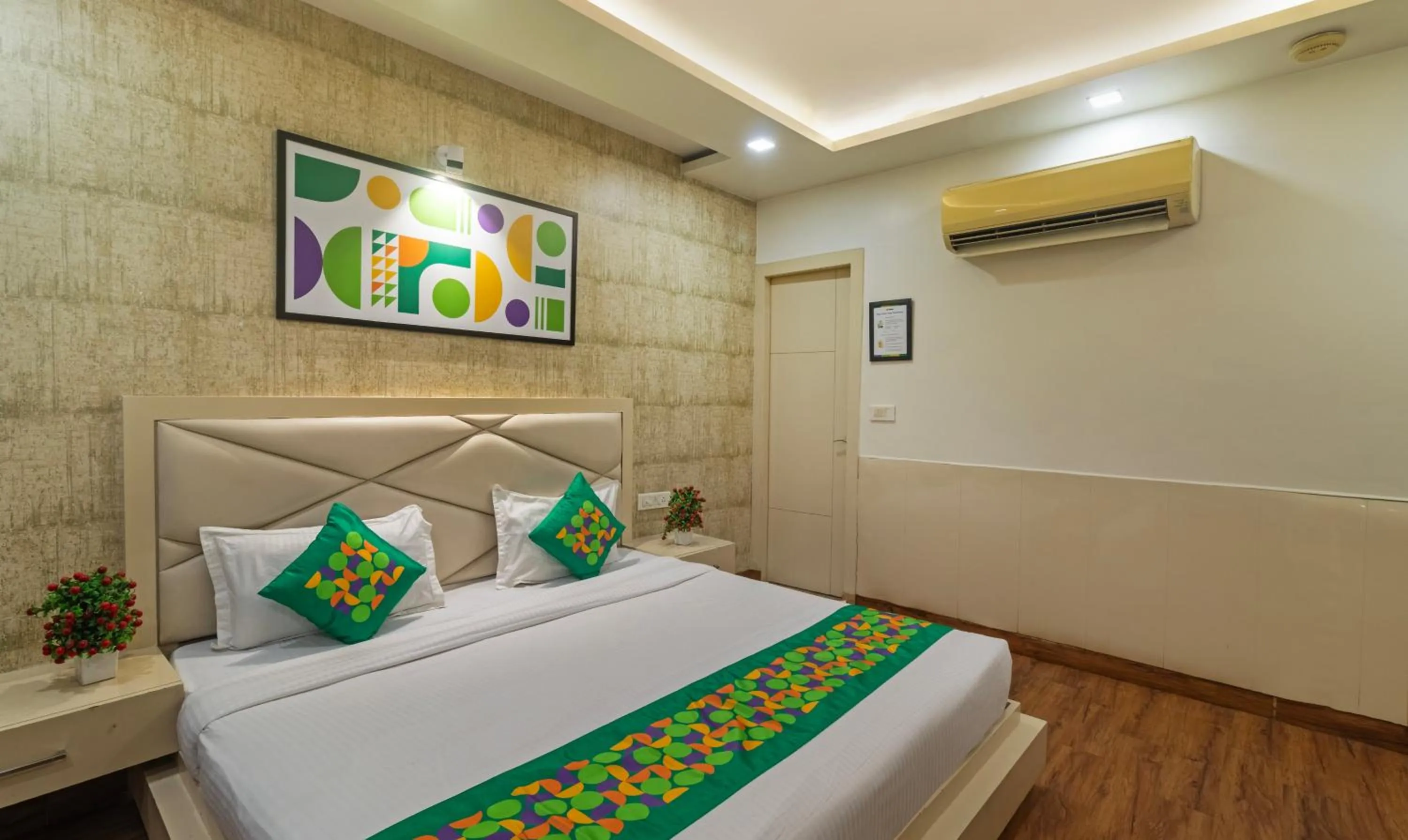 Bedroom, Bed in Treebo Empire Red Carpet