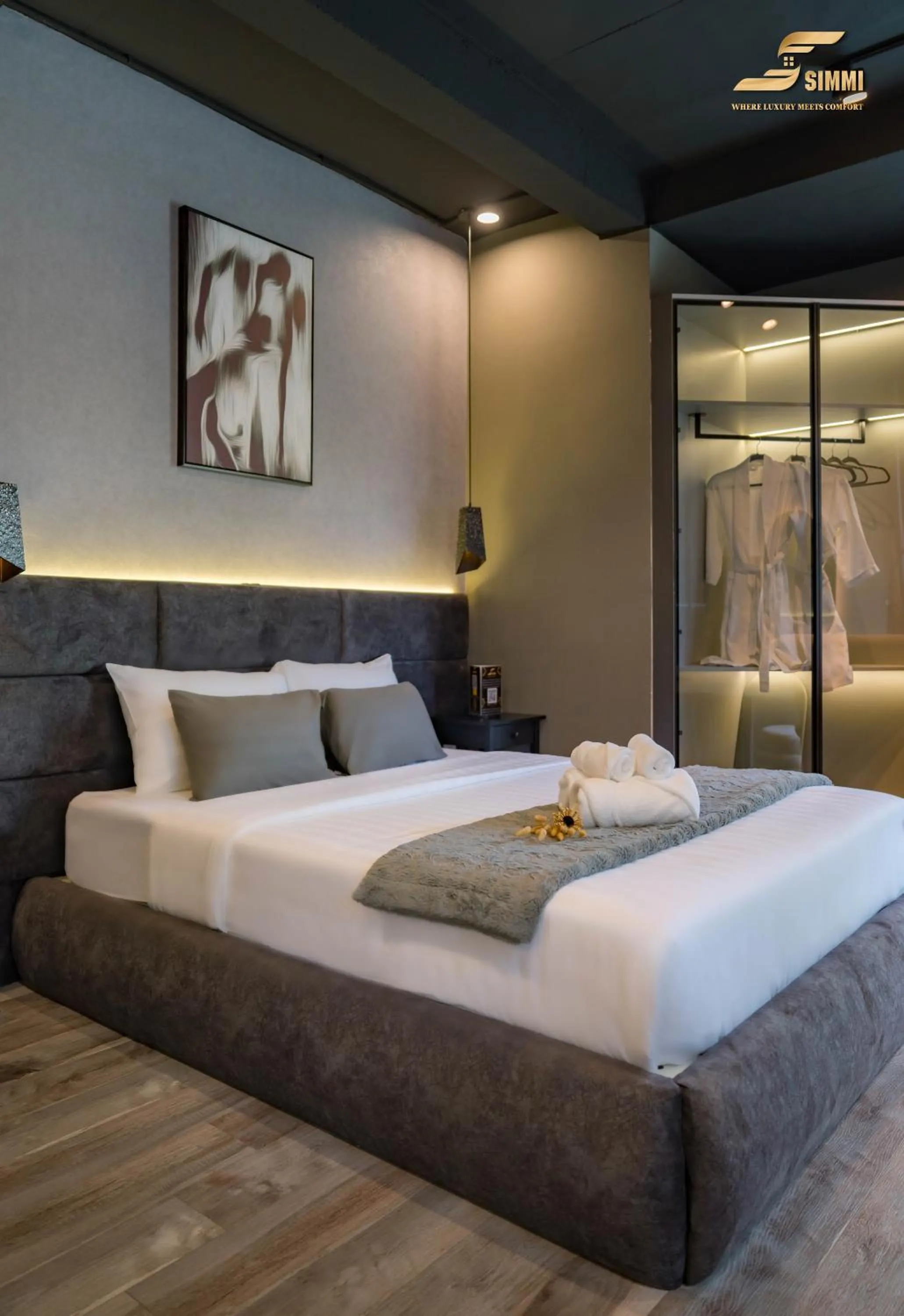 Bed in Simmi Signature Hotel & Apartment