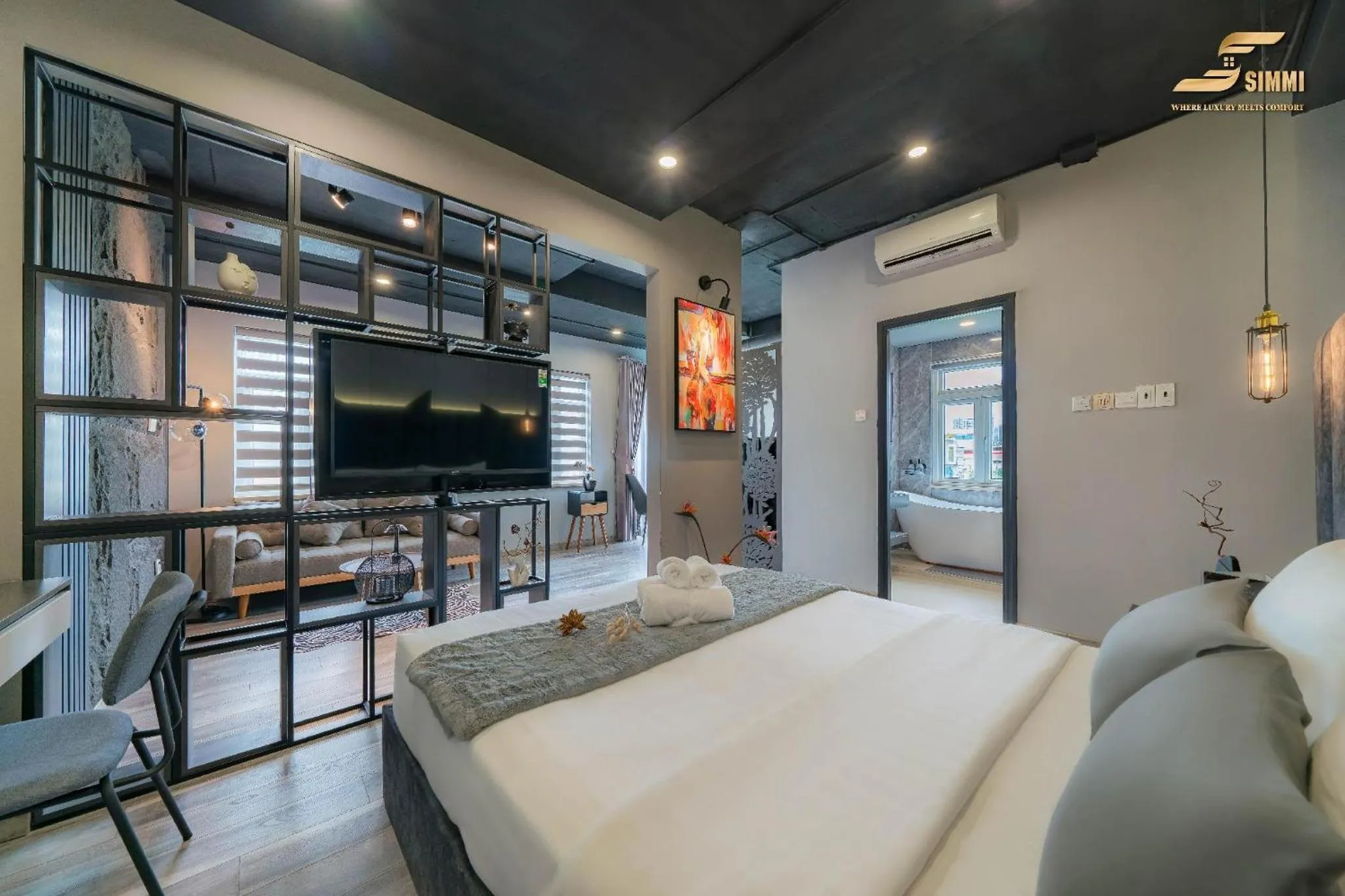 Bed in Simmi Signature Hotel & Apartment