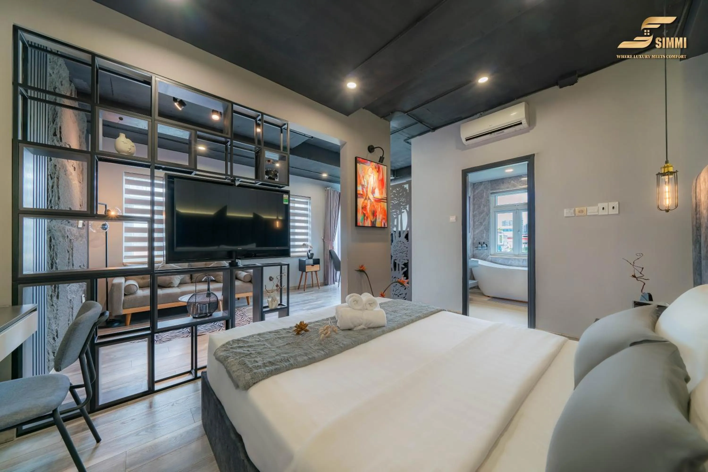 Bed in Simmi Signature Hotel & Apartment