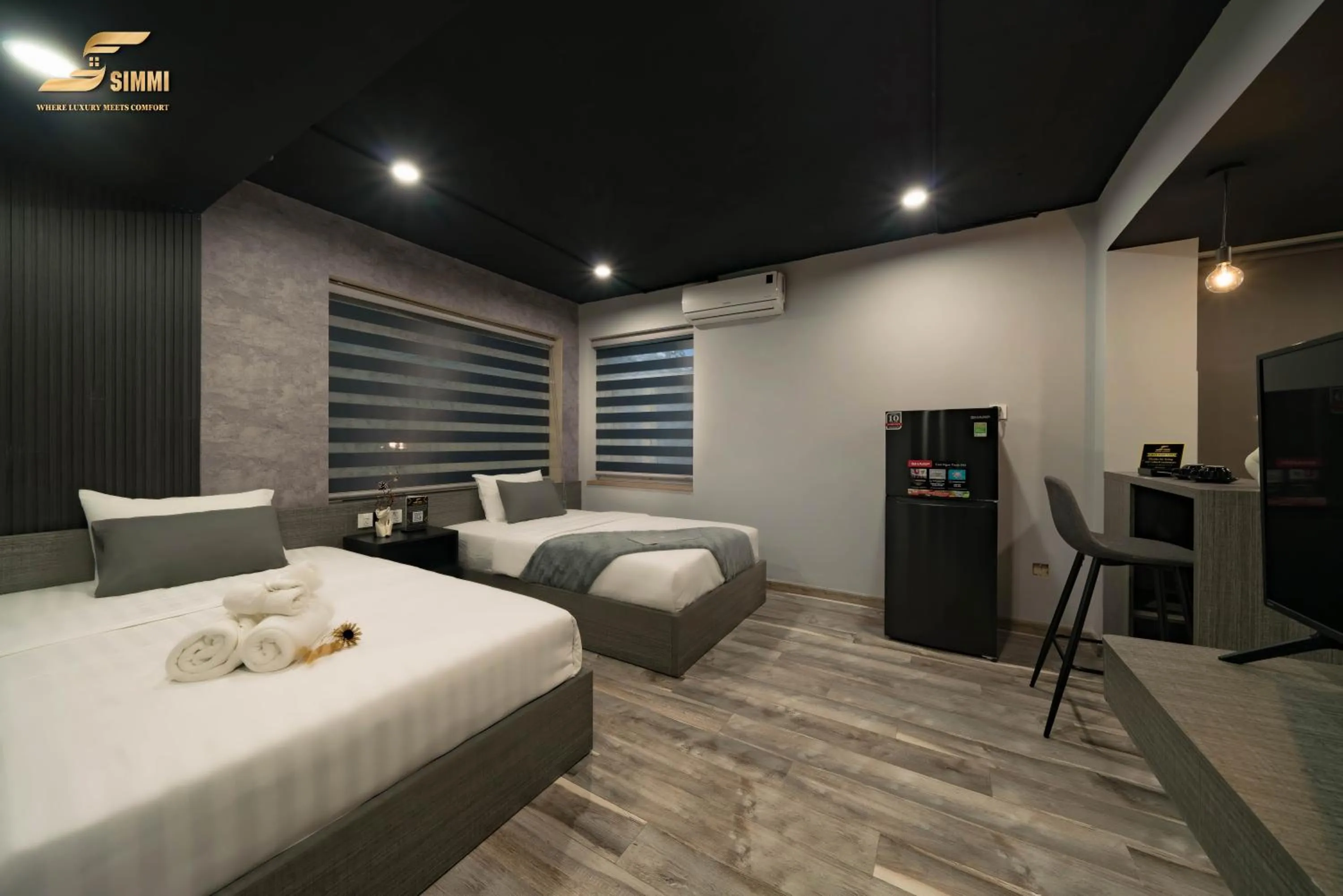 Bed in Simmi Signature Hotel & Apartment