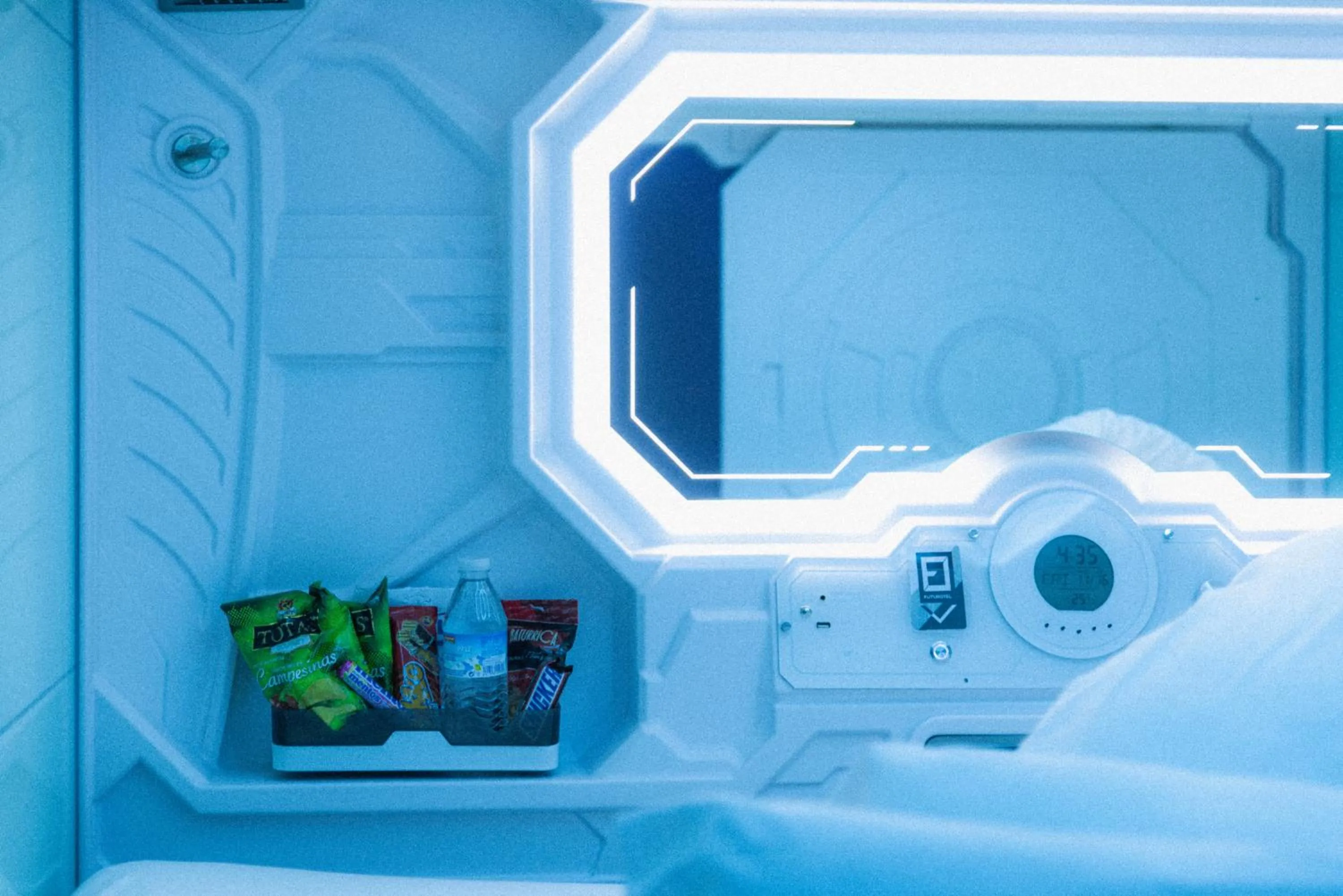 Bed in Futurotel Sevilla