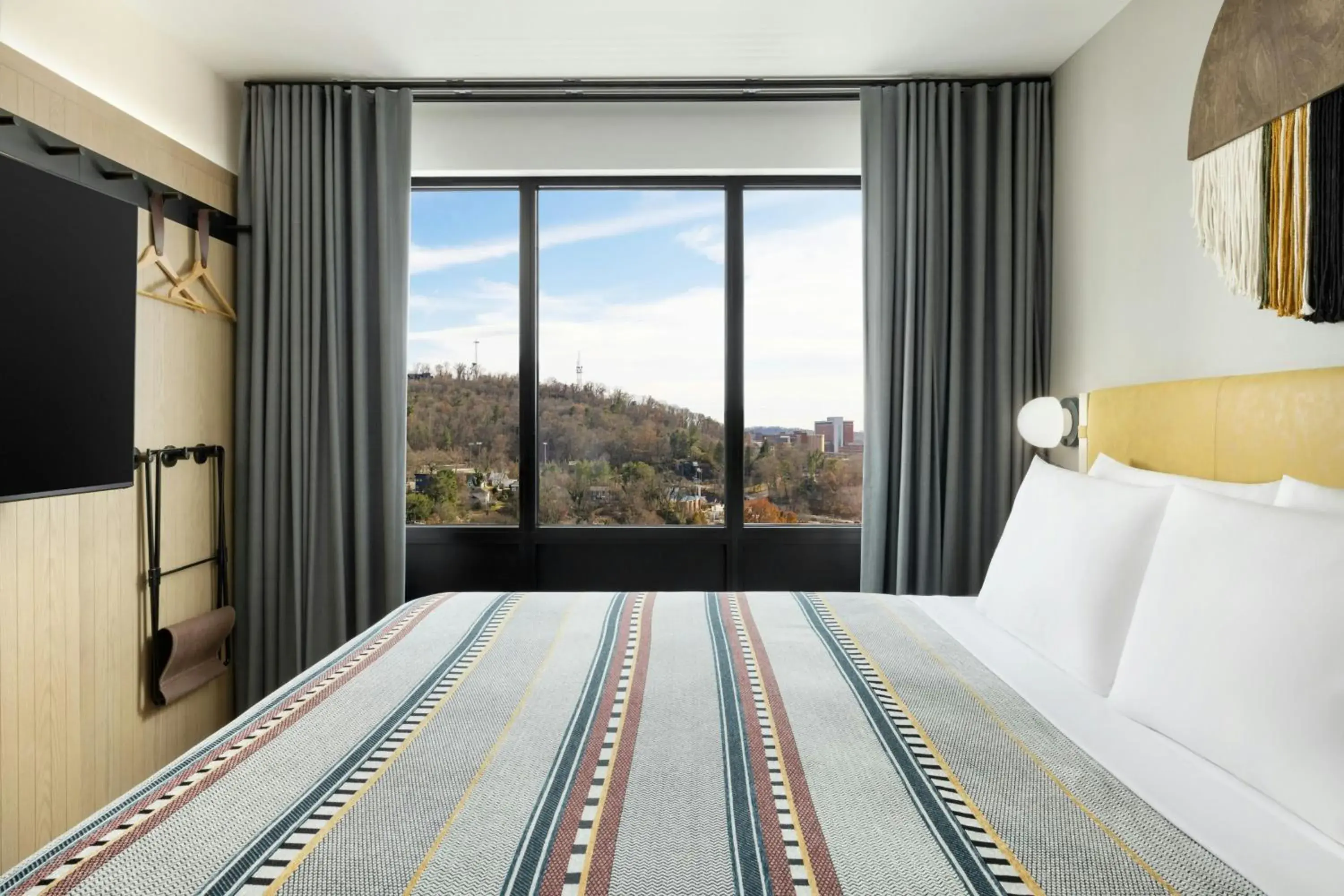 King Room with Mountain View - Hearing Accessible in Moxy Asheville King Room with Mountain View - Hearing Accessible in Moxy Asheville