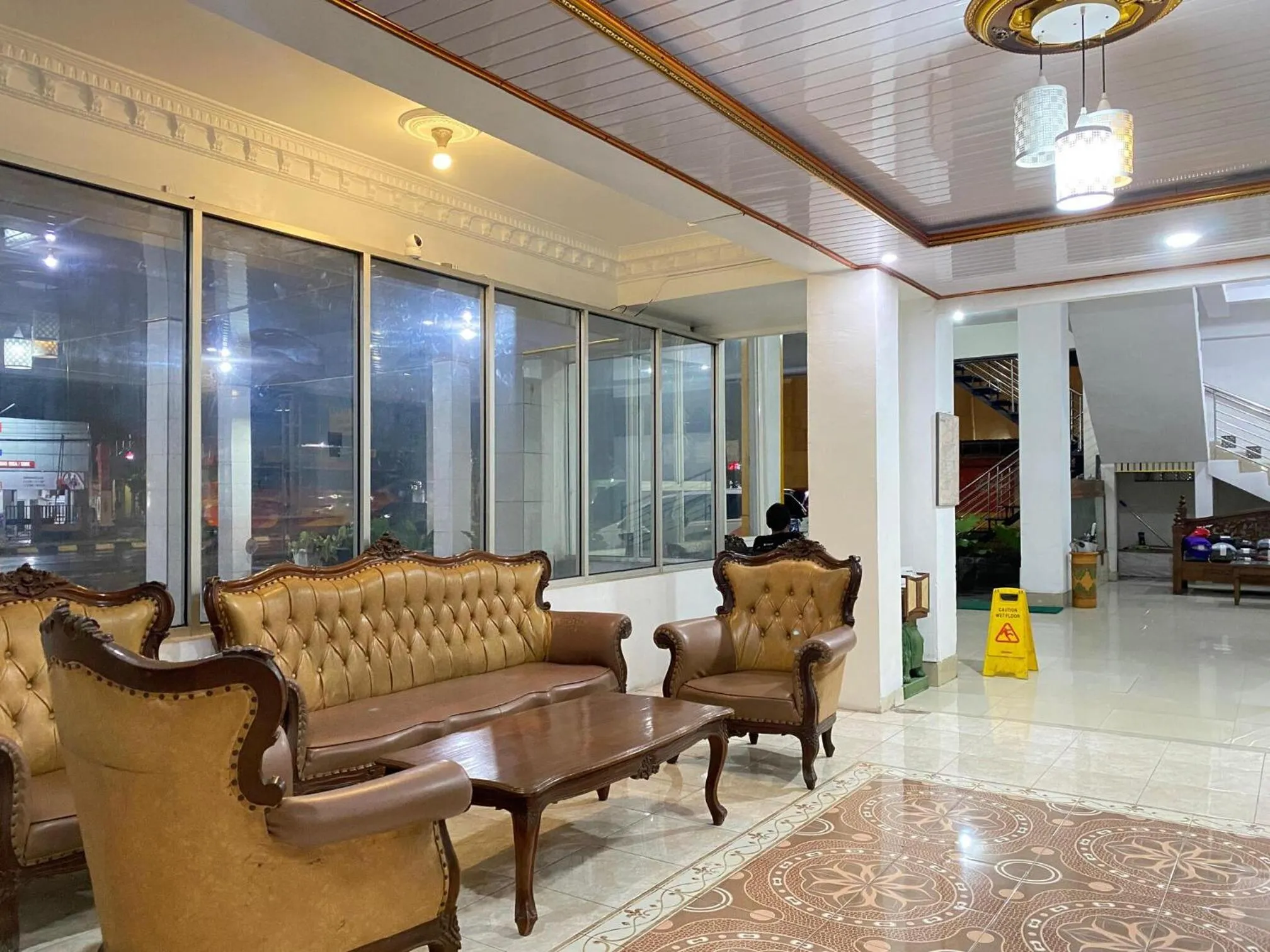 Lobby or reception in New Wijaya Hotel