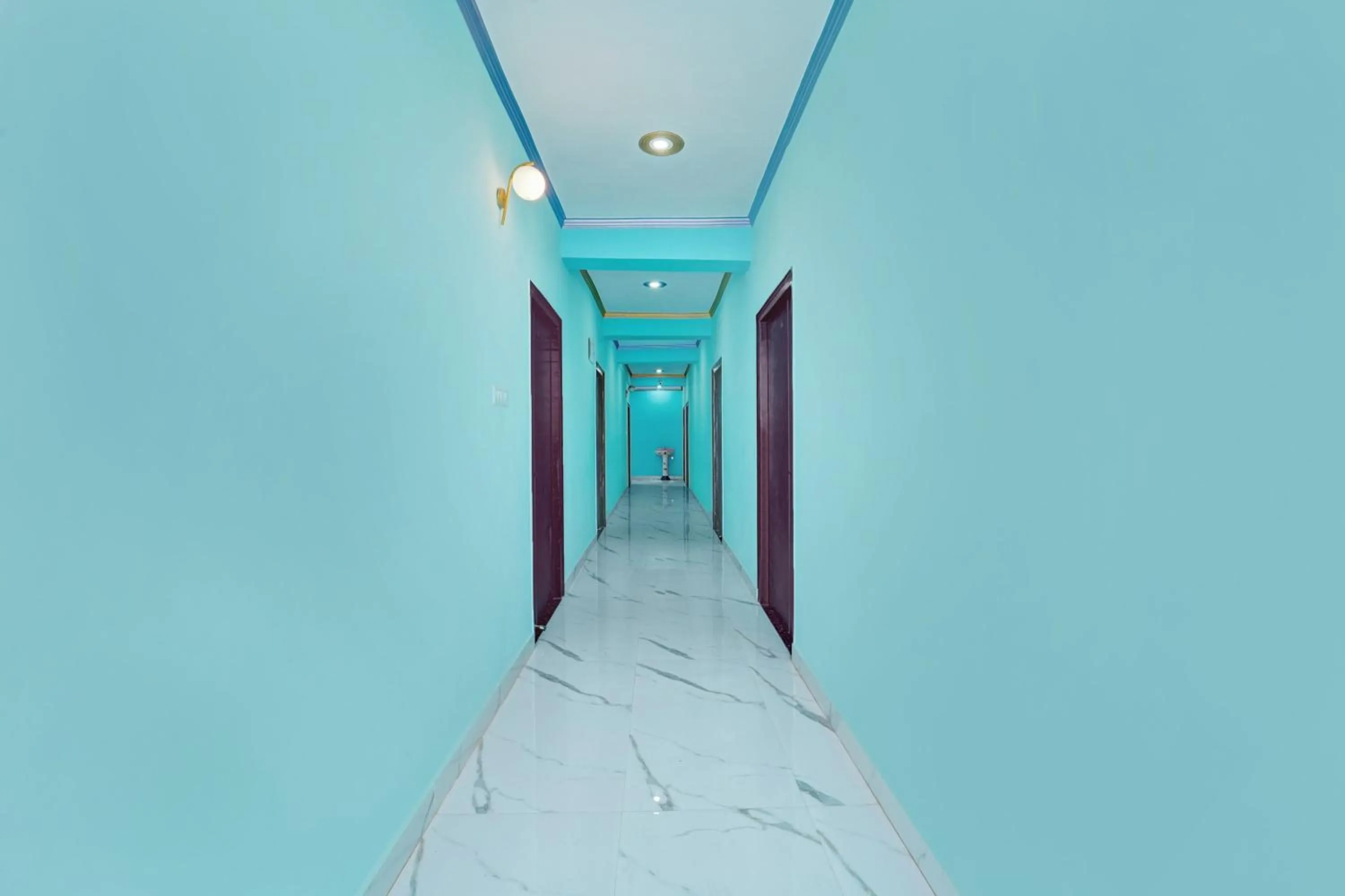 Lobby or reception in Hotel O R K Marriage Hall and Guest House