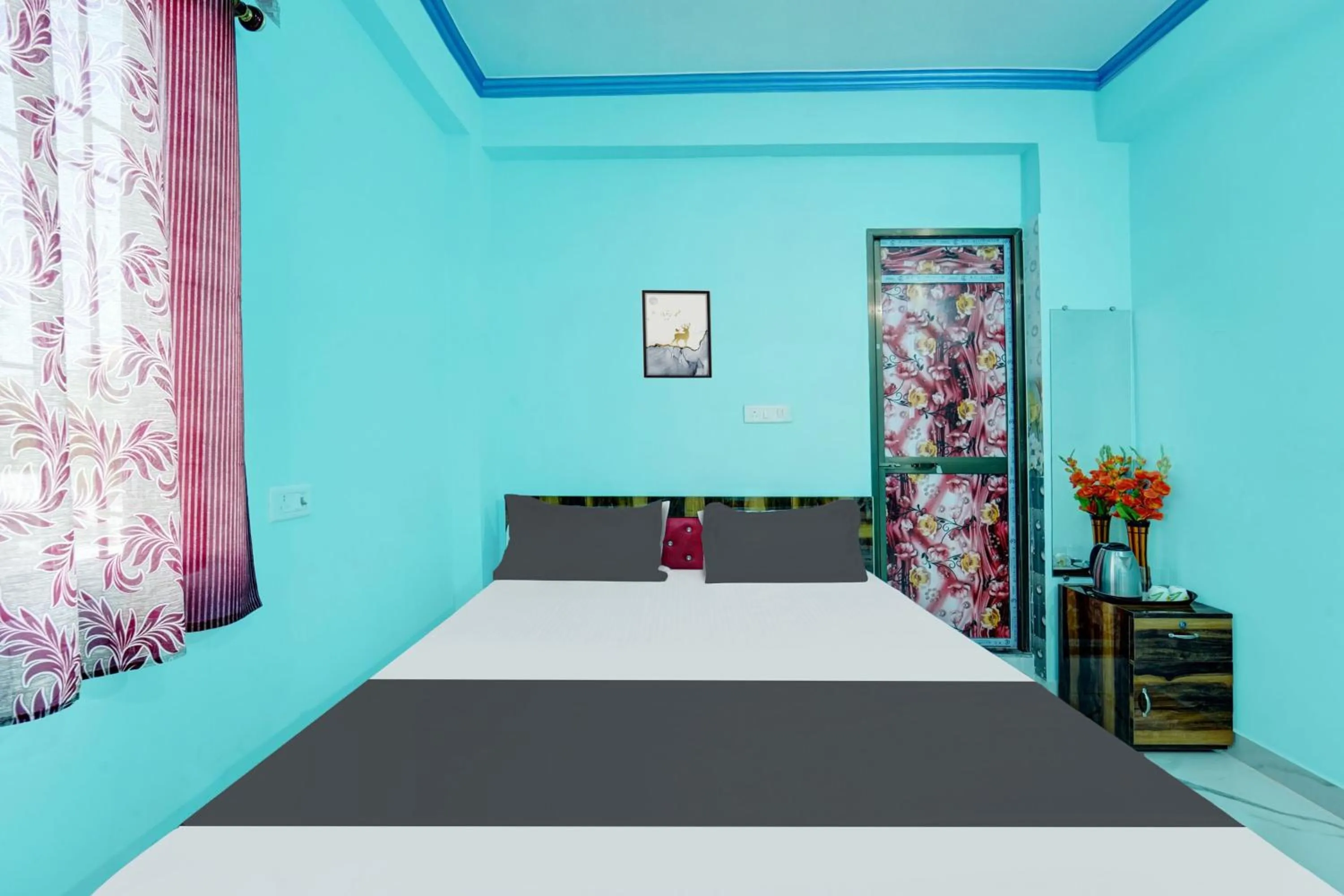 Bedroom, Bed in Hotel O R K Marriage Hall and Guest House