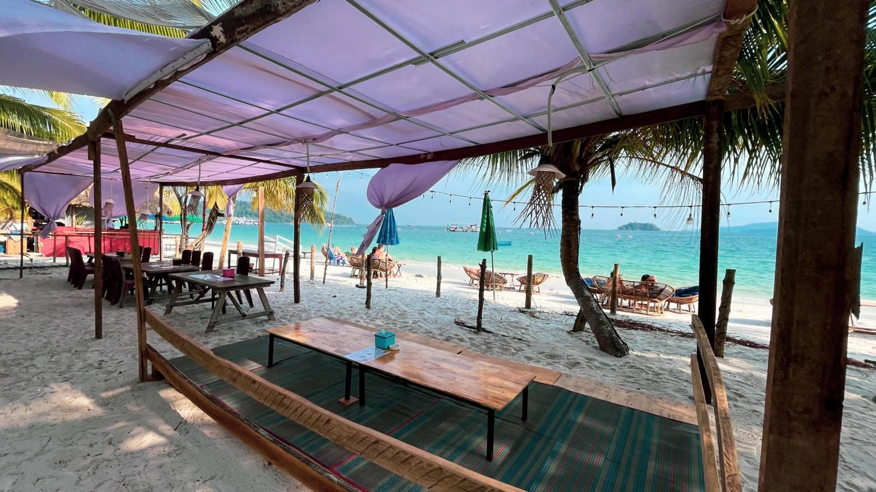 Beach in Koh Rong Beach Hostel and Bungalows