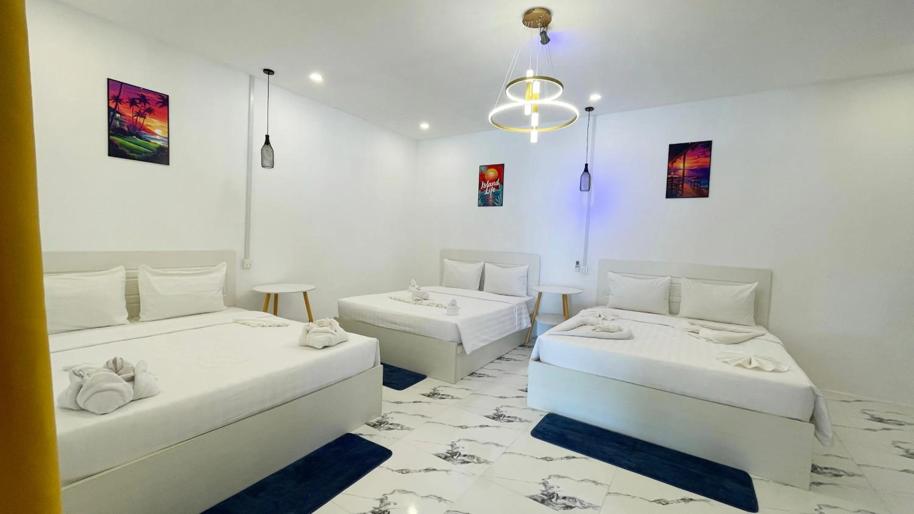 Bedroom, Bed in Koh Rong Beach Hostel and Bungalows