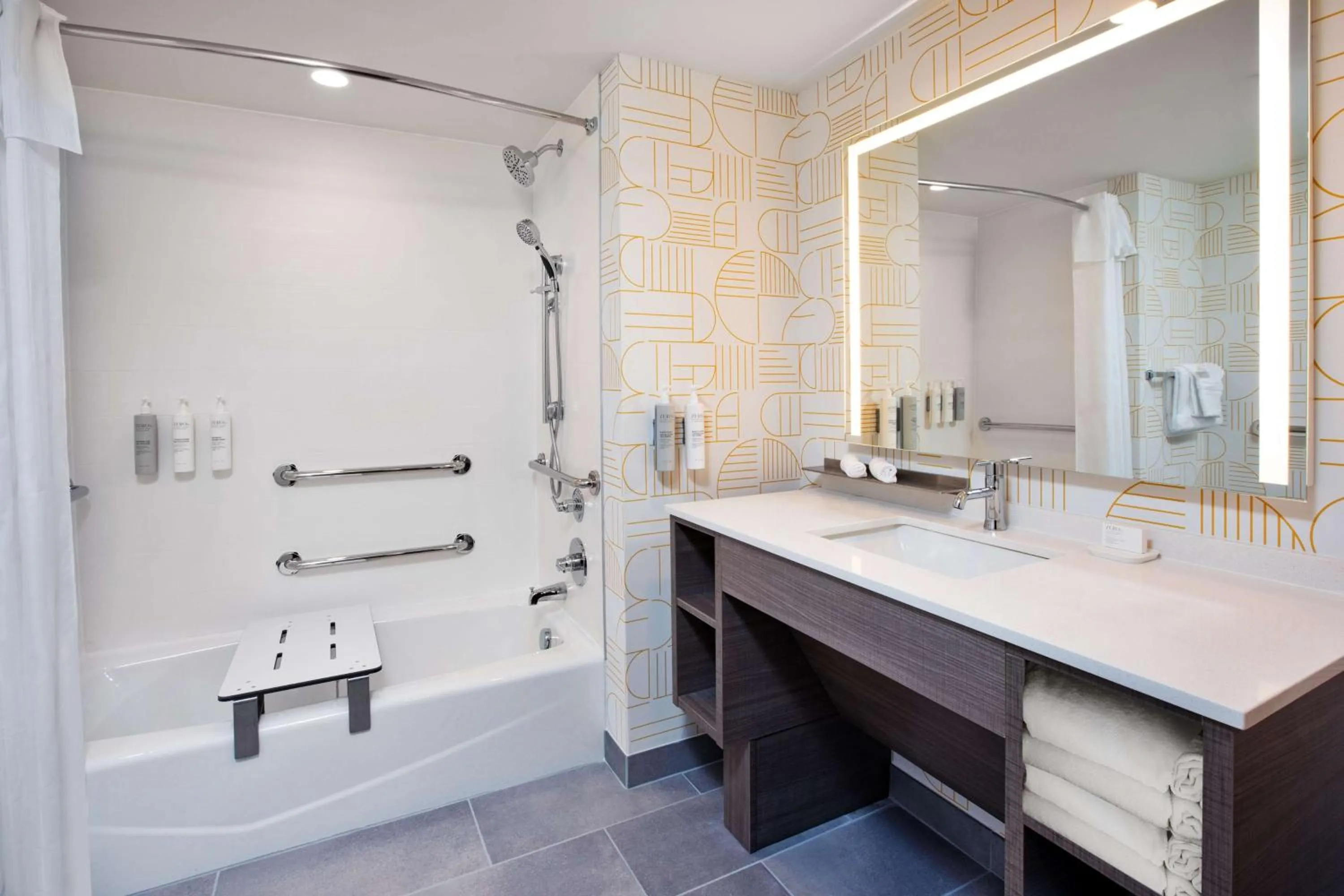 Bathroom in Home2 Suites By Hilton Grand Rapids Northeast