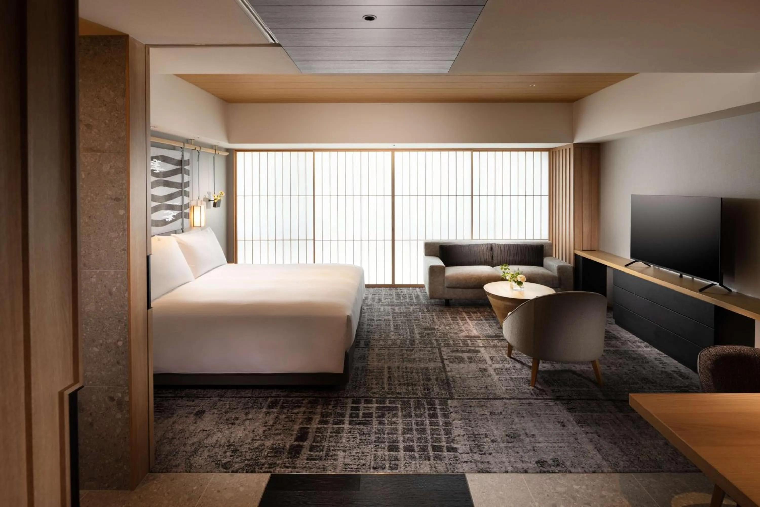 Bed in Hilton Kyoto