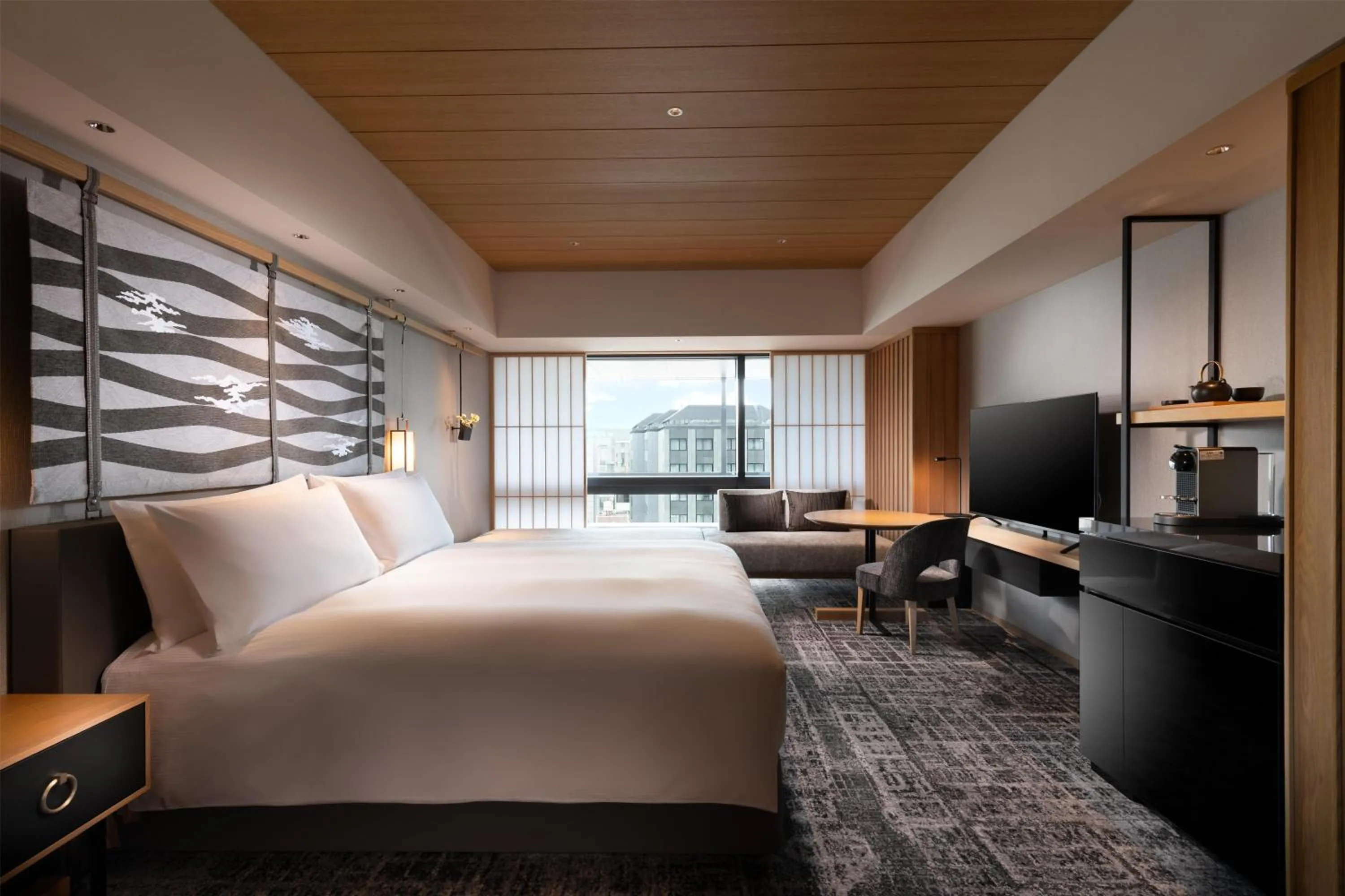 Bed in Hilton Kyoto