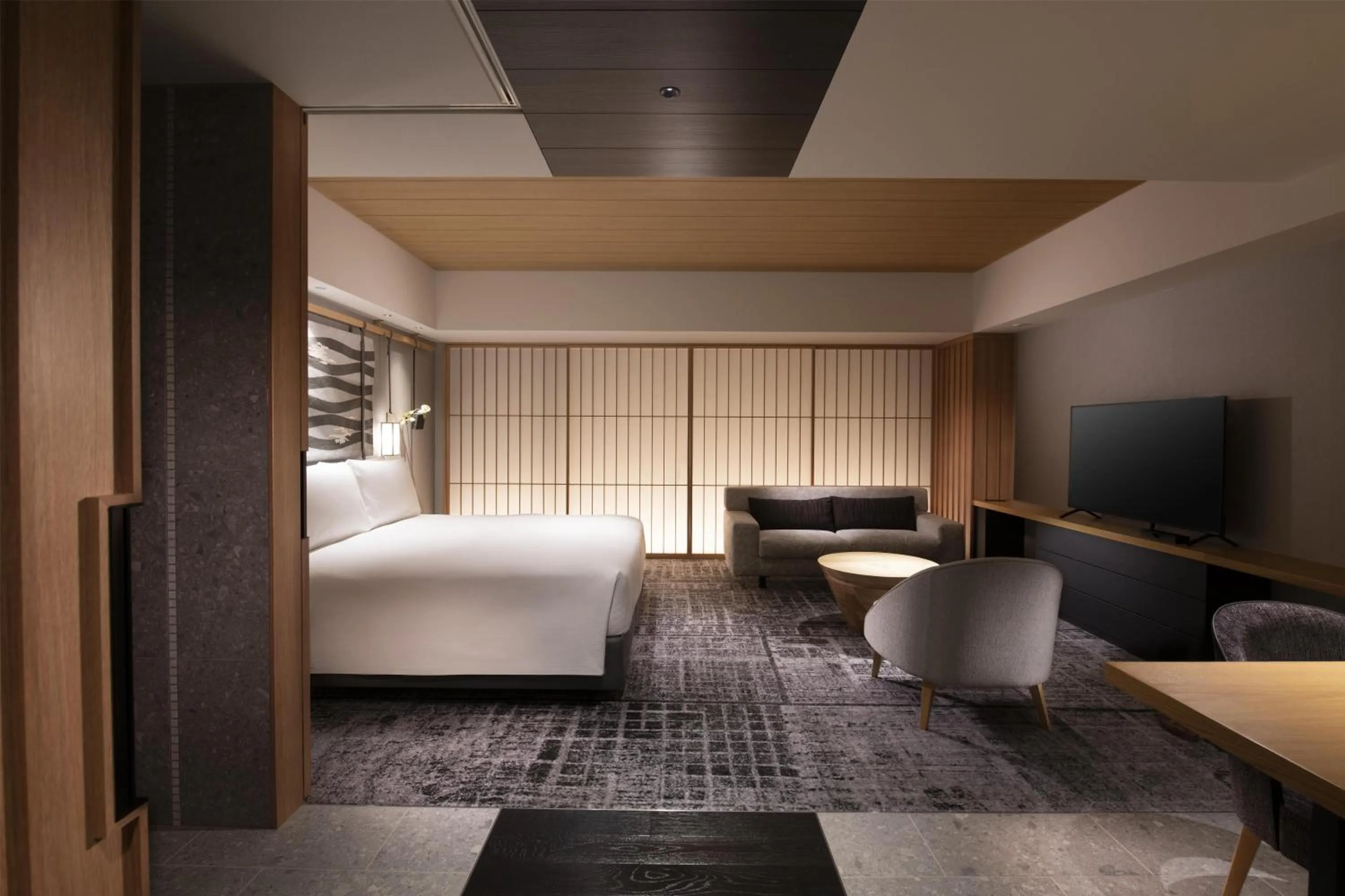 Bed in Hilton Kyoto