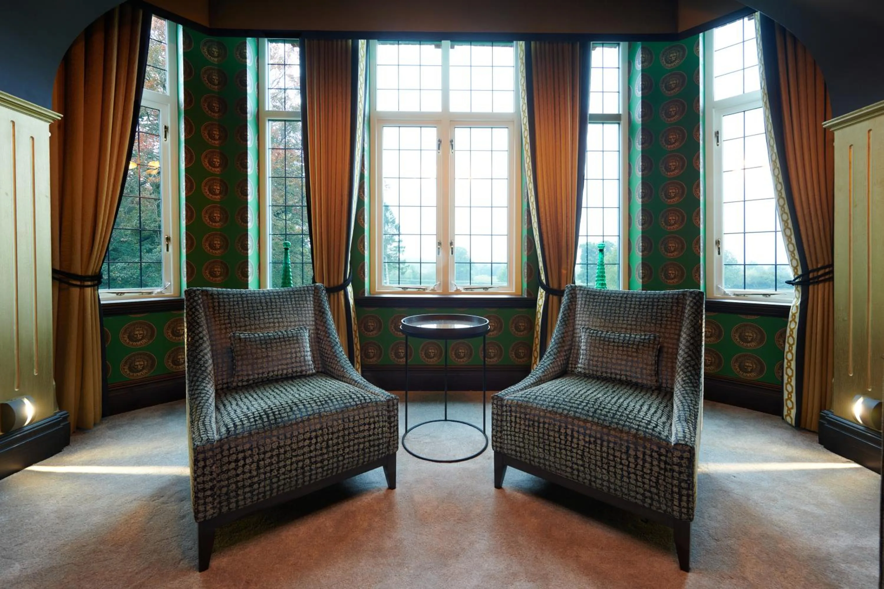 Seating area in Aldwark Manor Estate