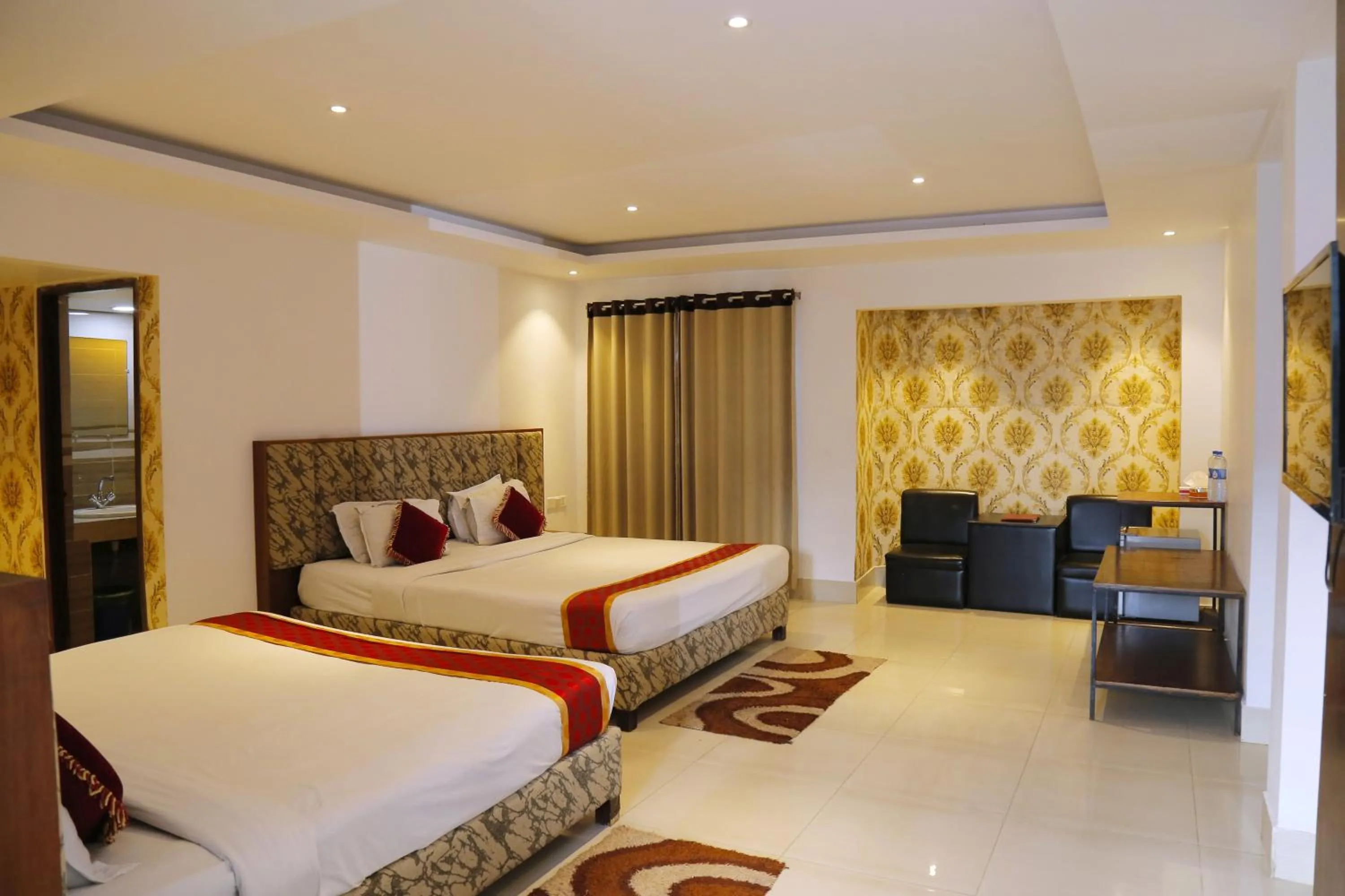 Bed in Panshi Inn Sylhet