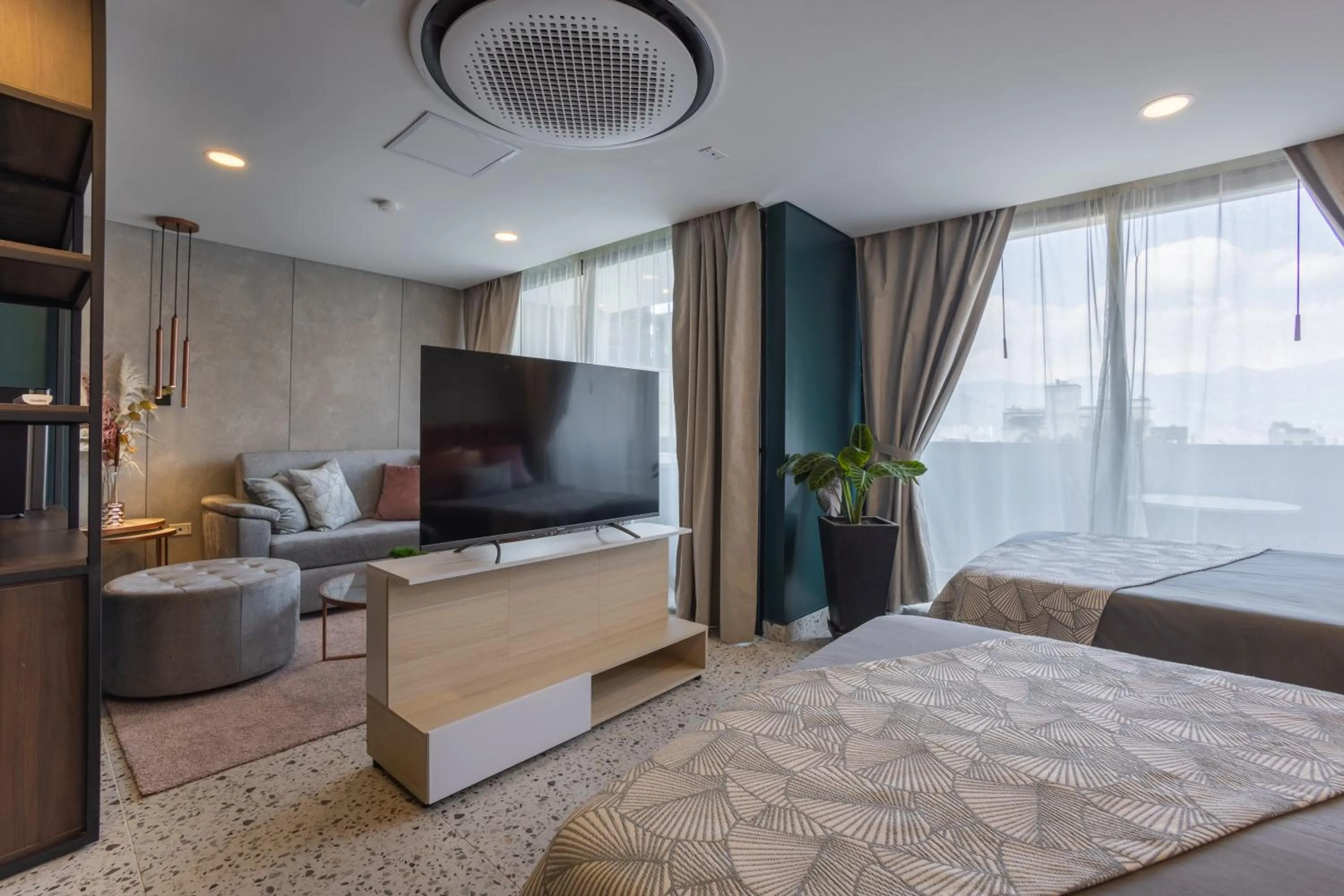 Living room, Bed in The O by Seekers Medellín