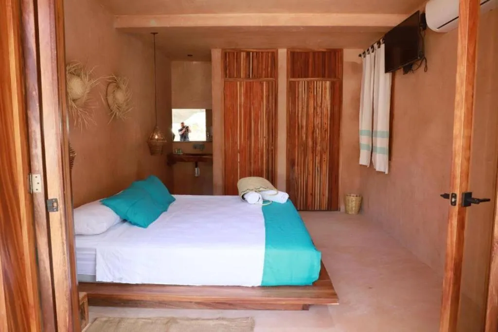 Bed in Hotel Rinconcito de Mazunte