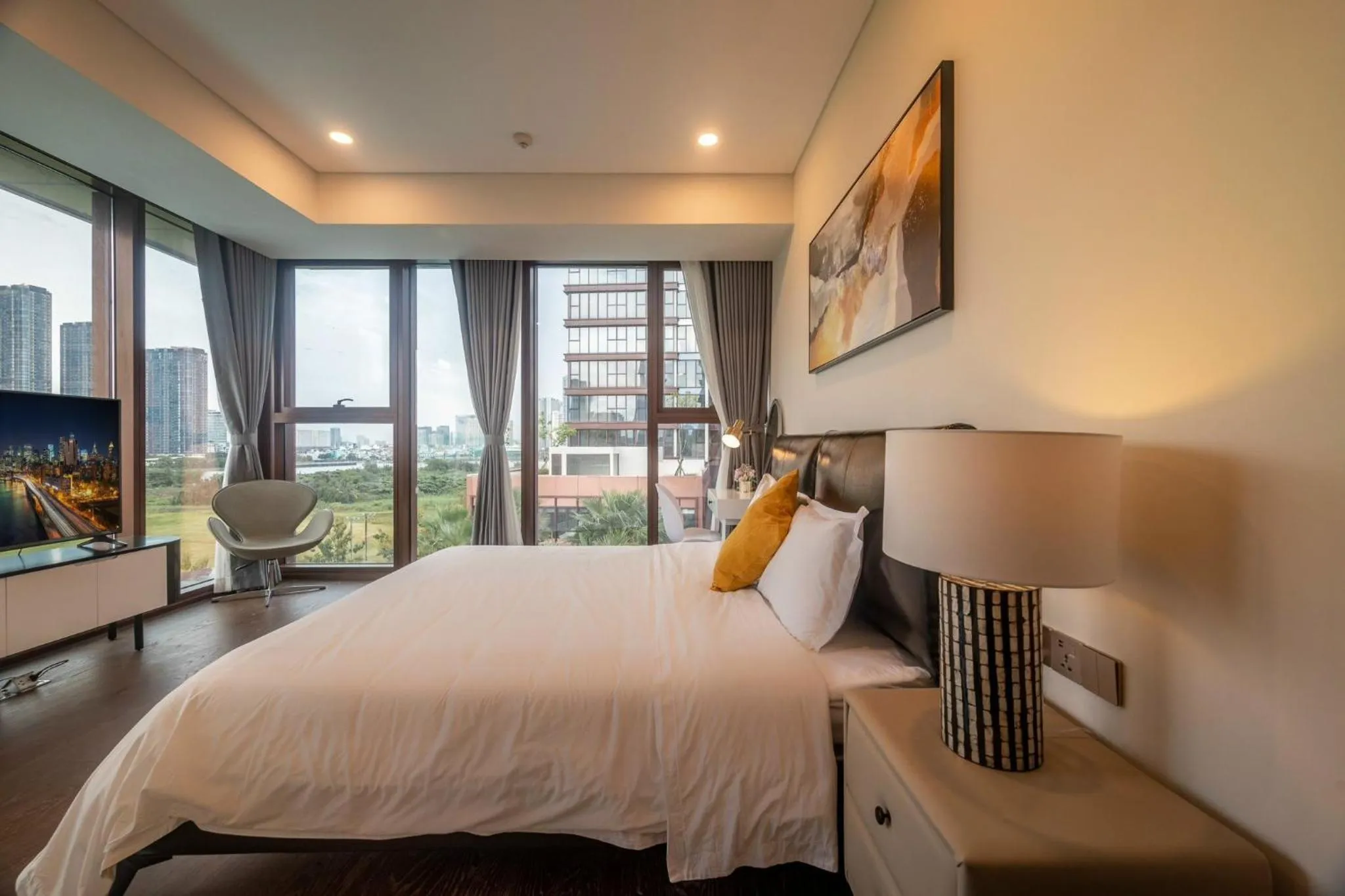 Bed in The Galleria Thủ Thiêm - Panorama Sky View
