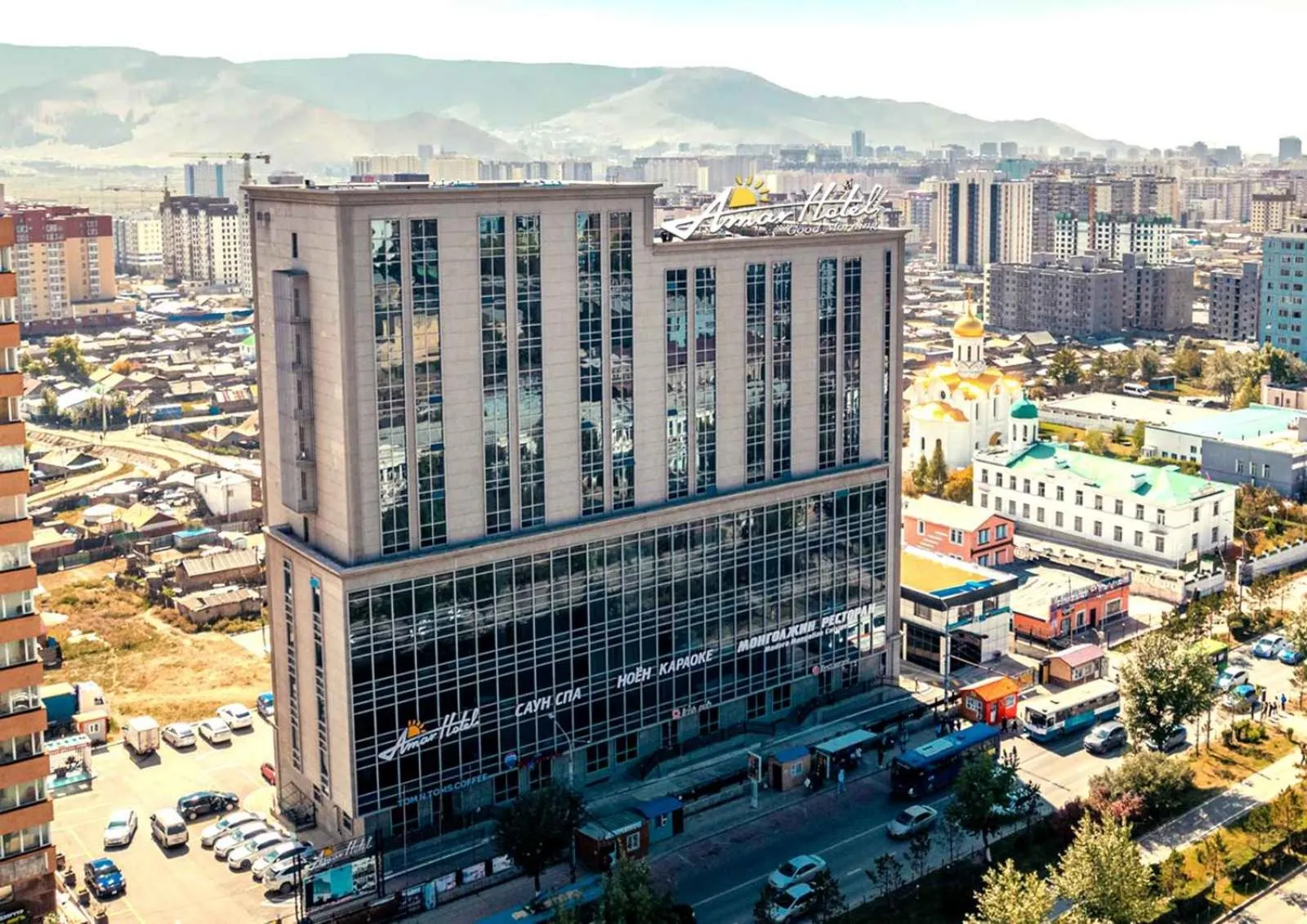 Property building in Amar Hotel Ulaanbaatar live