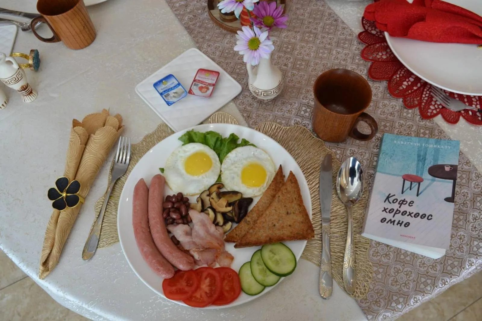 Breakfast in Amar Hotel Ulaanbaatar live