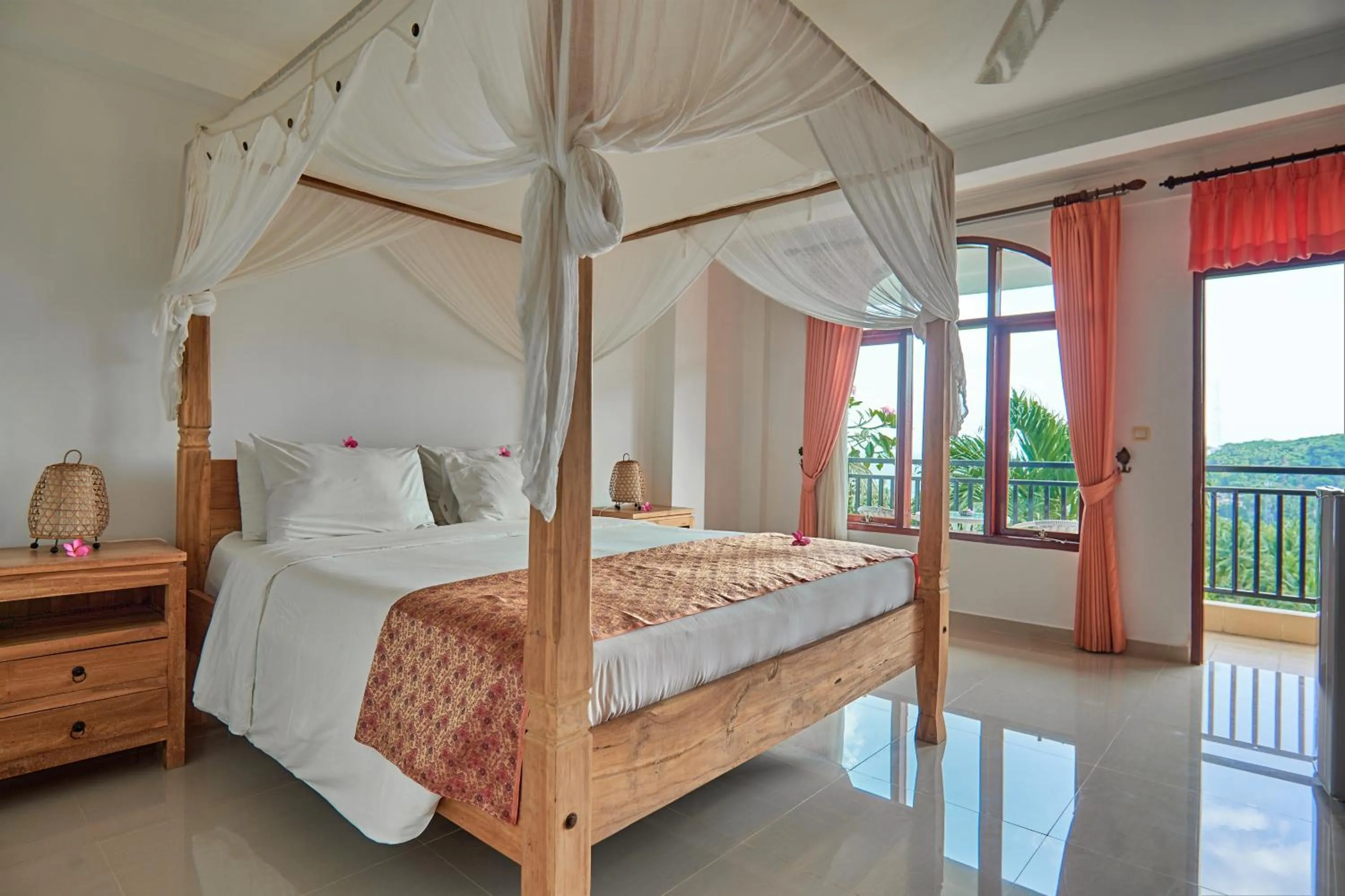 Bathroom, Bed in Attara Hills Sunset Villa Senggigi