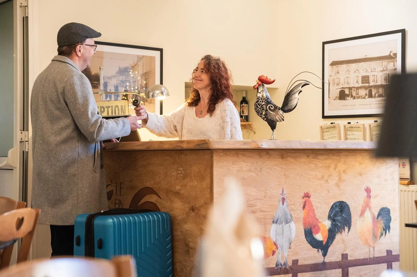 Lobby or reception in Le Fin Chapon