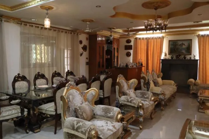 Seating area in PRITHVI FARM COTTAGE AND VILLA
