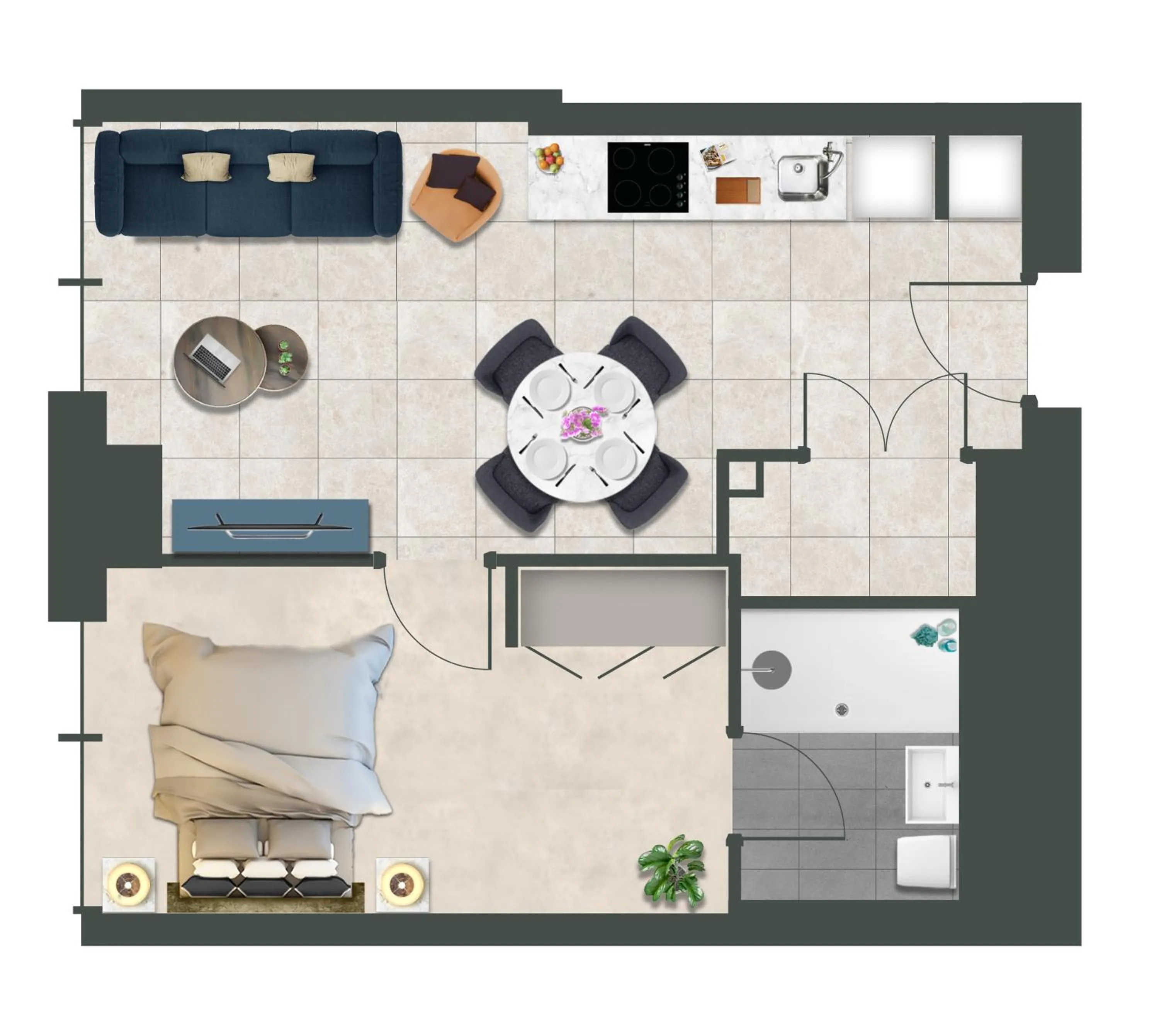 Floor plan in Charles Hope Liverpool