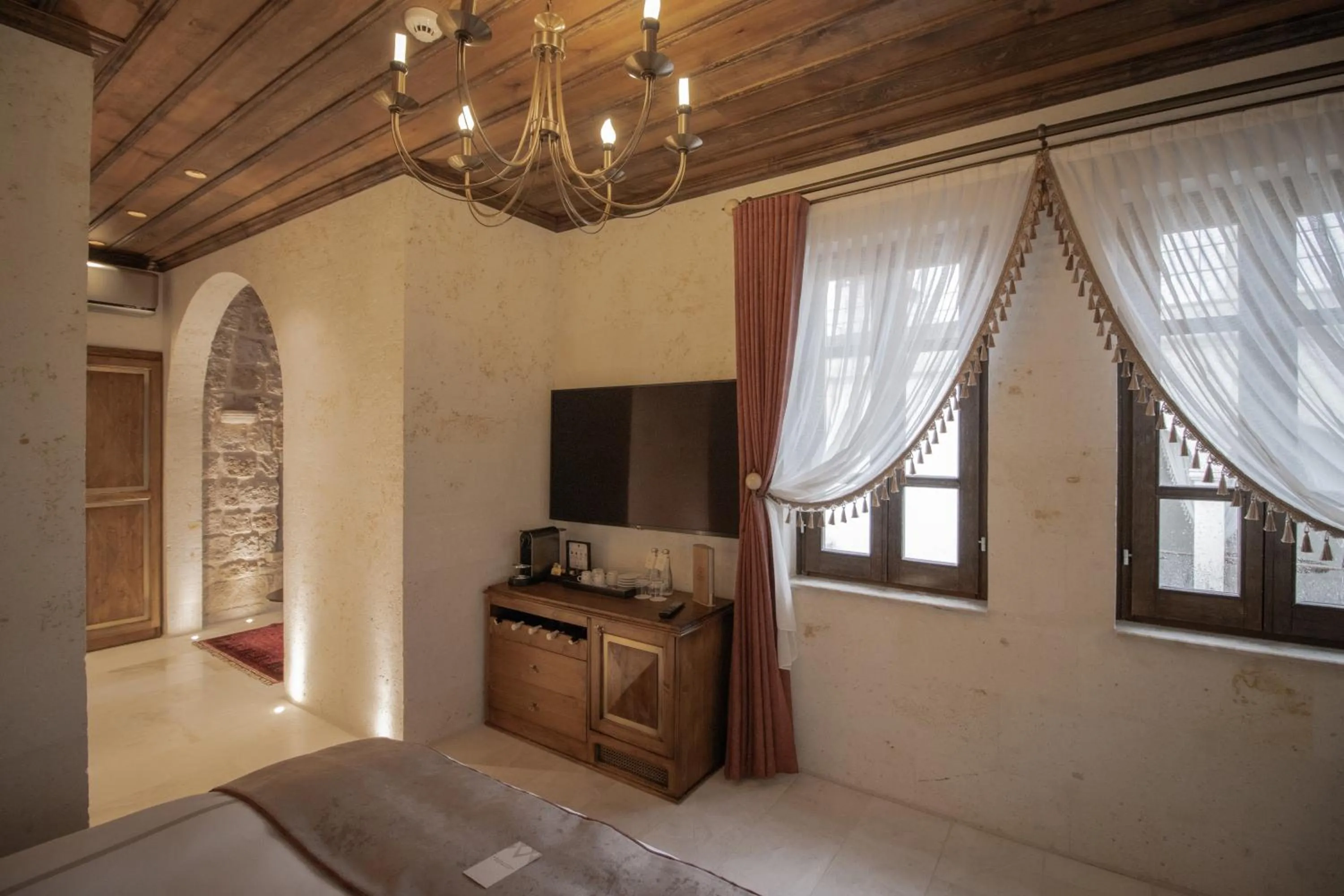 Bed in Via Regia Cappadocia Hotel