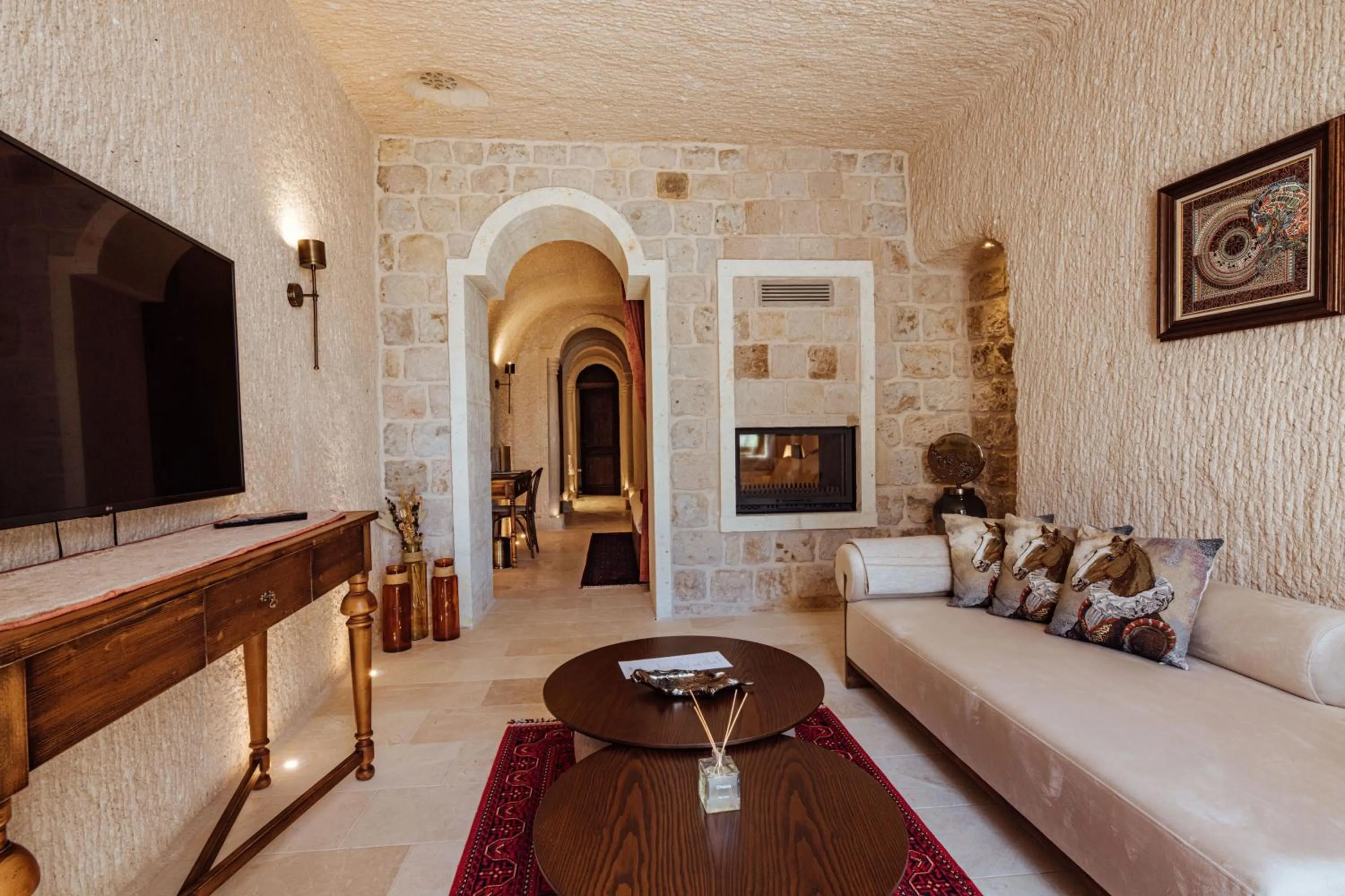 Seating area in Via Regia Cappadocia Hotel