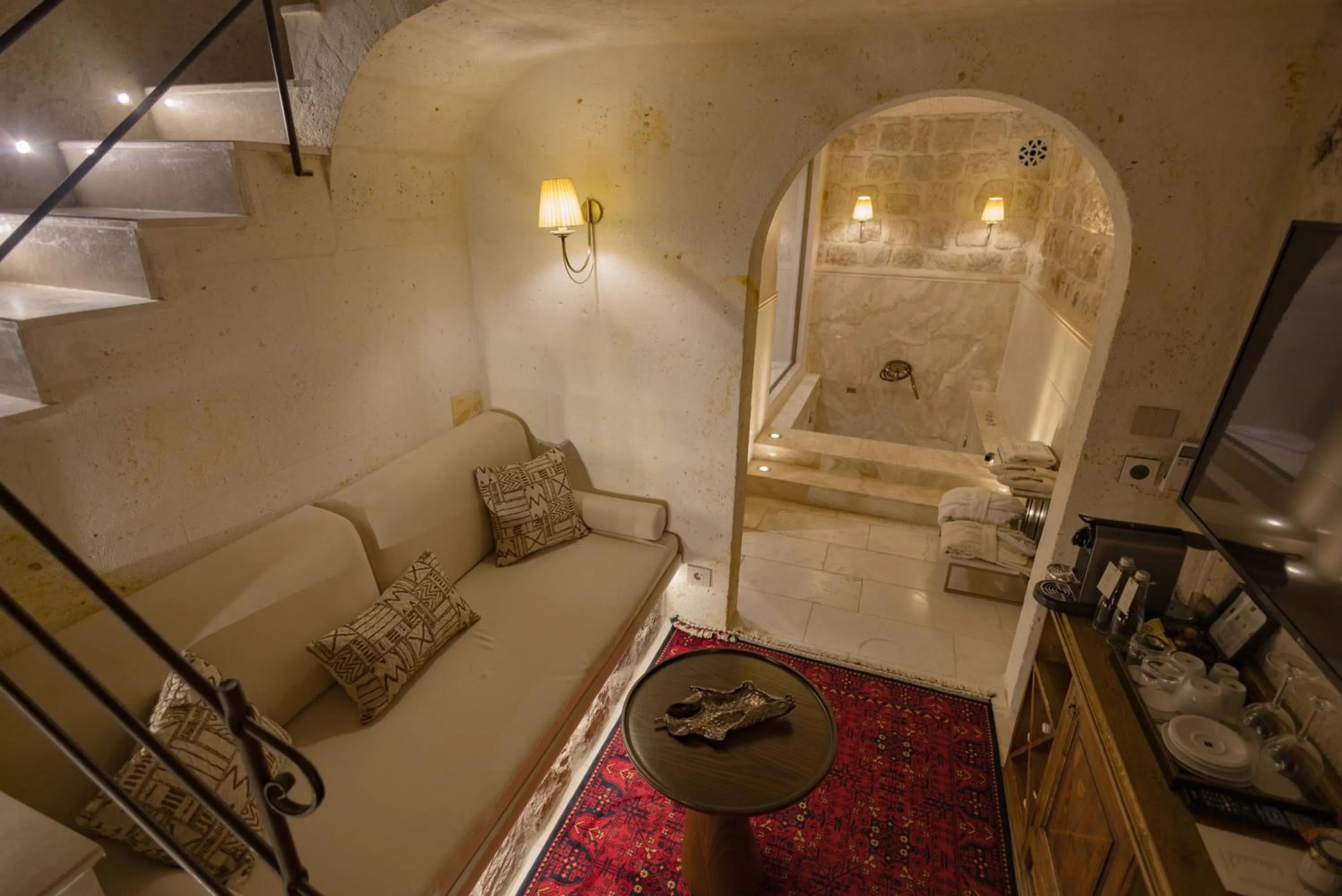 Living room in Via Regia Cappadocia Hotel