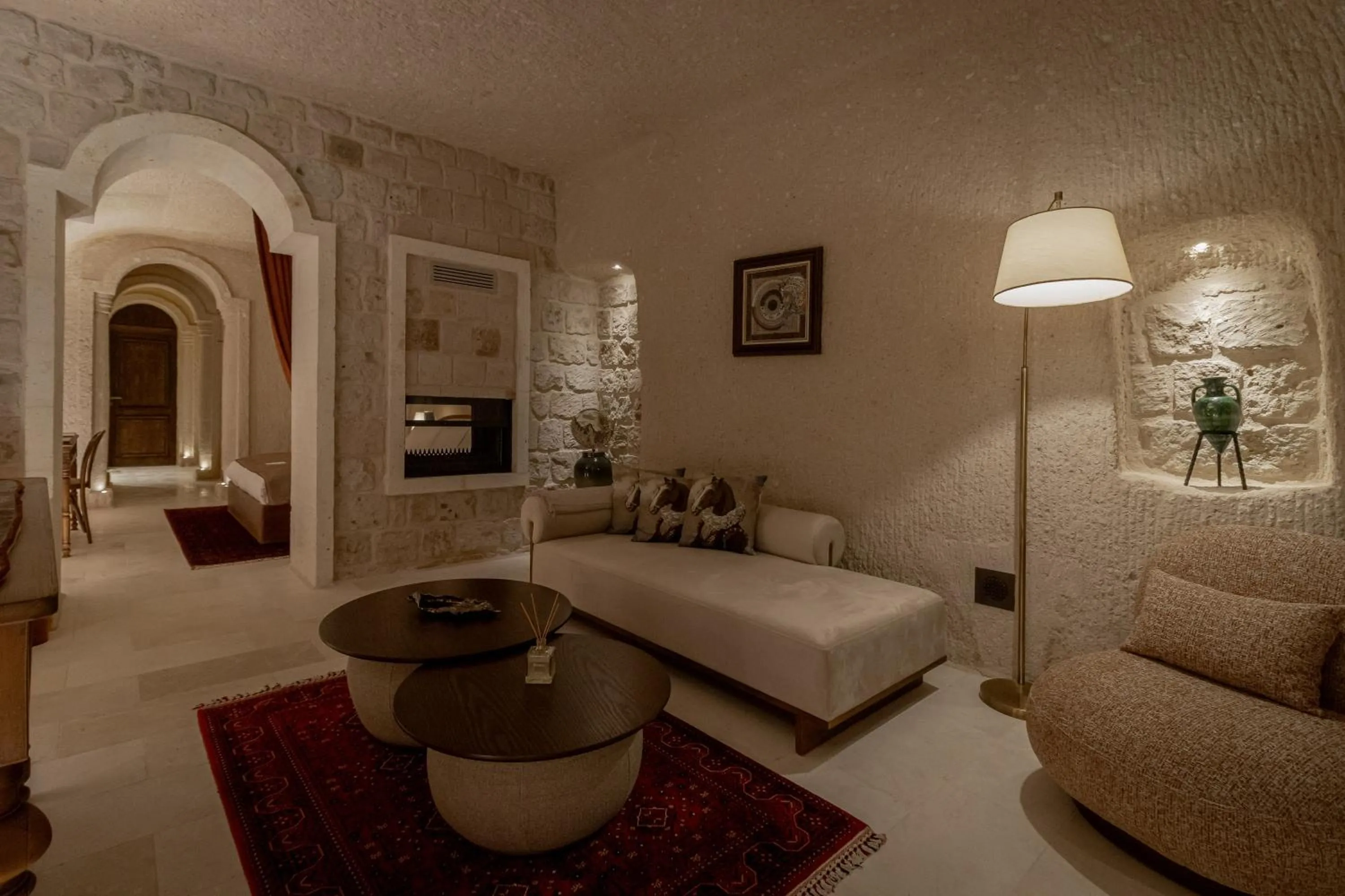 Seating area, Bed in Via Regia Cappadocia Hotel