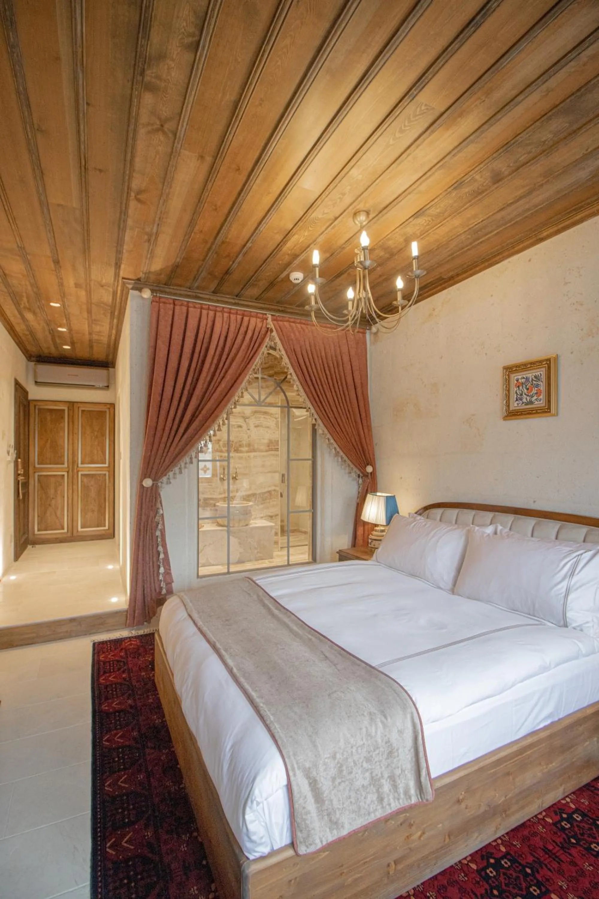 Bed in Via Regia Cappadocia Hotel