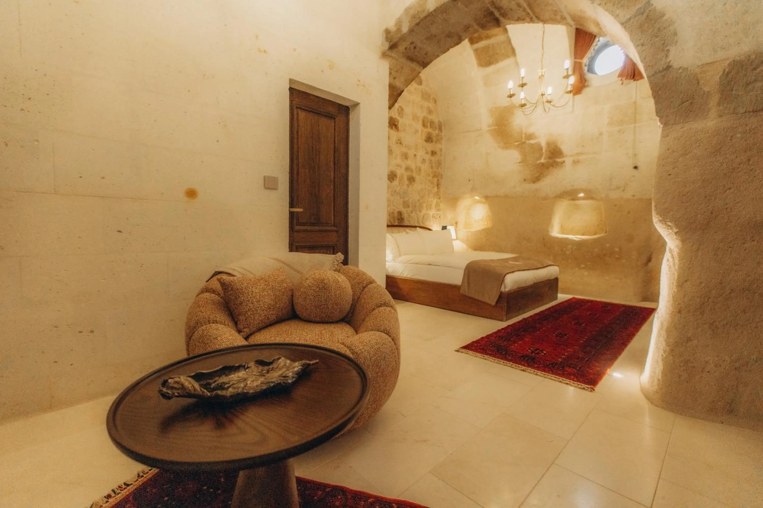 Bed in Via Regia Cappadocia Hotel