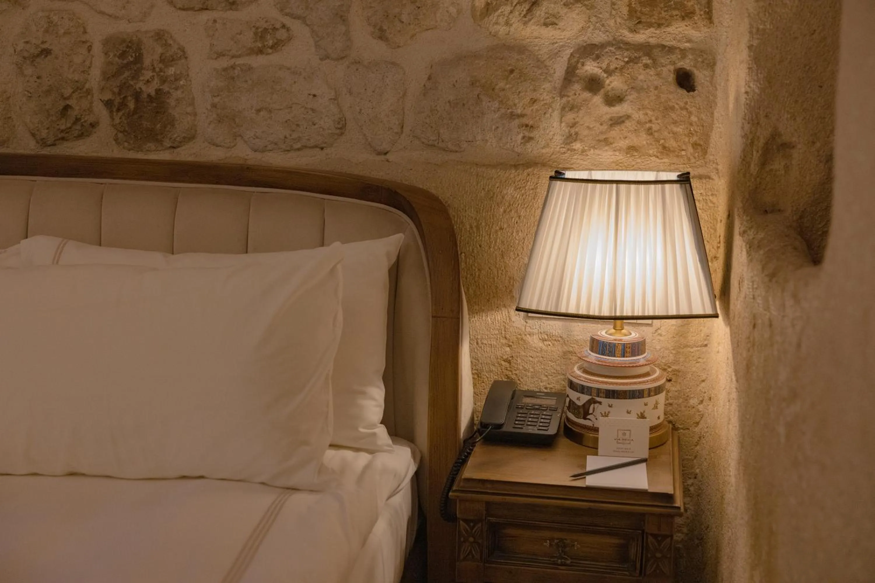 Bed in Via Regia Cappadocia Hotel