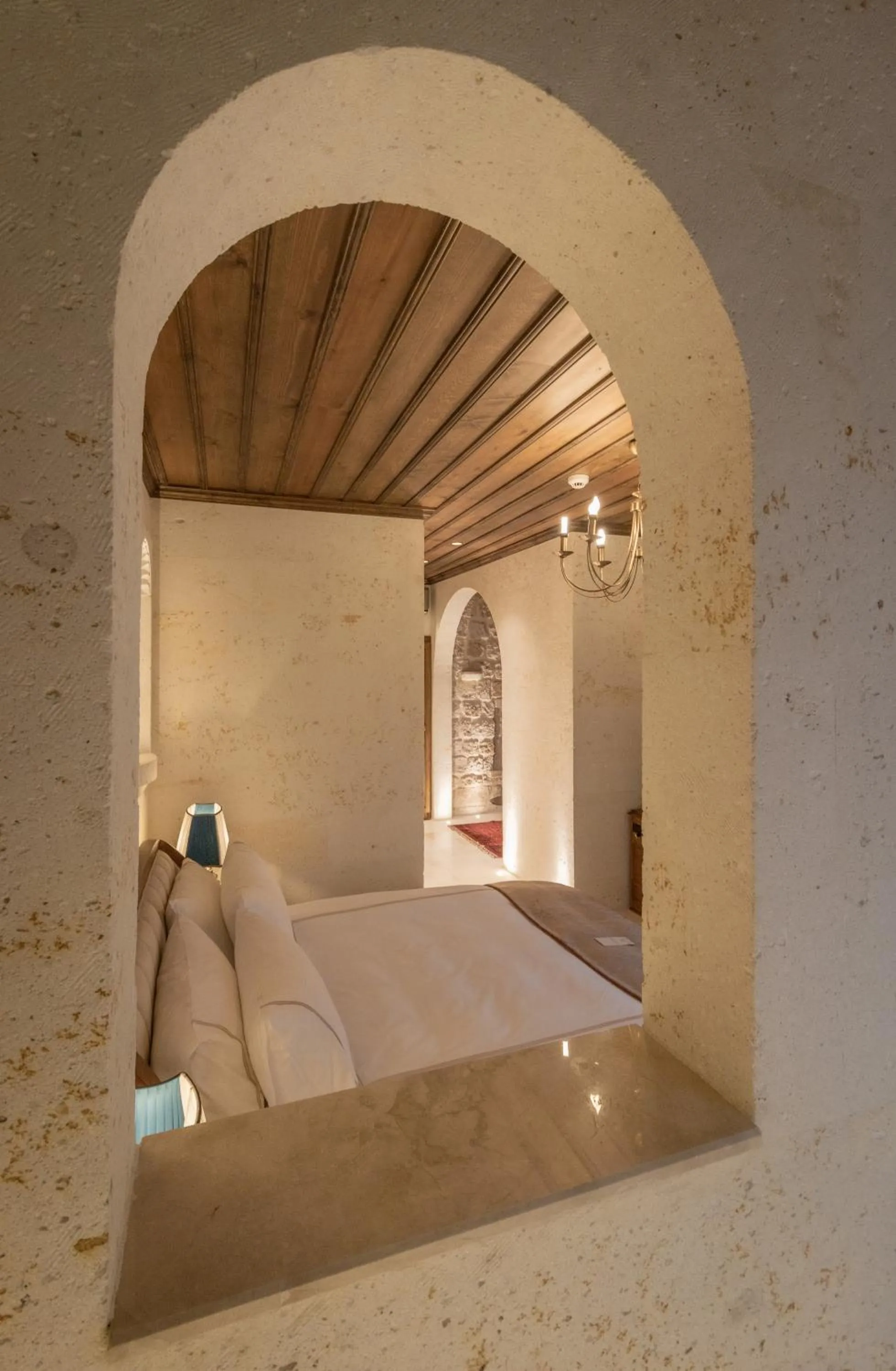 Bed in Via Regia Cappadocia Hotel