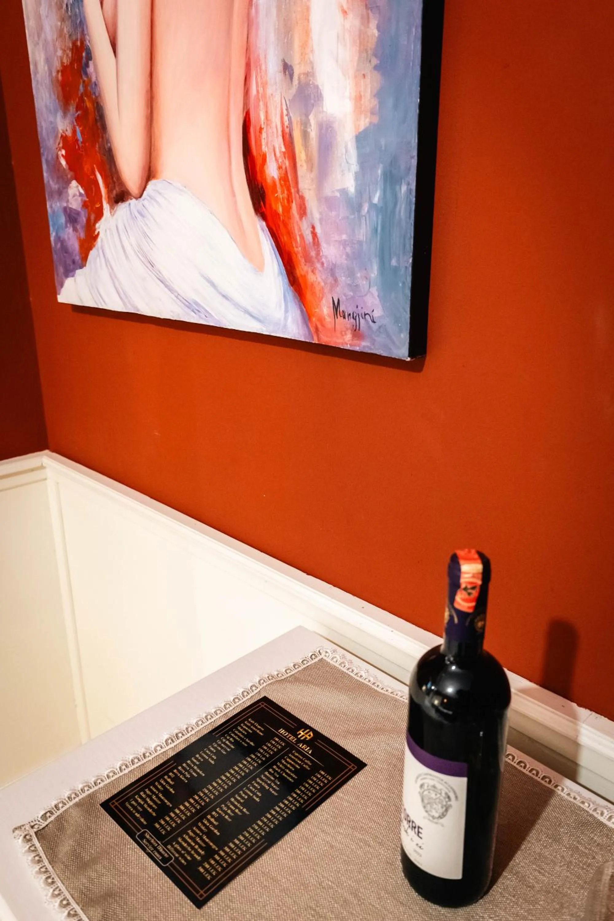 Food and drinks in Hotel Aria