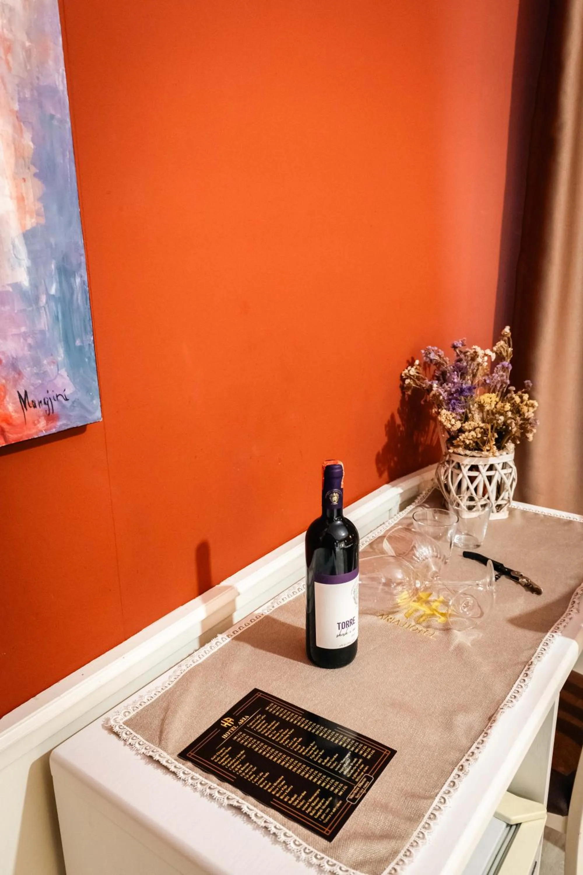 Food and drinks in Hotel Aria