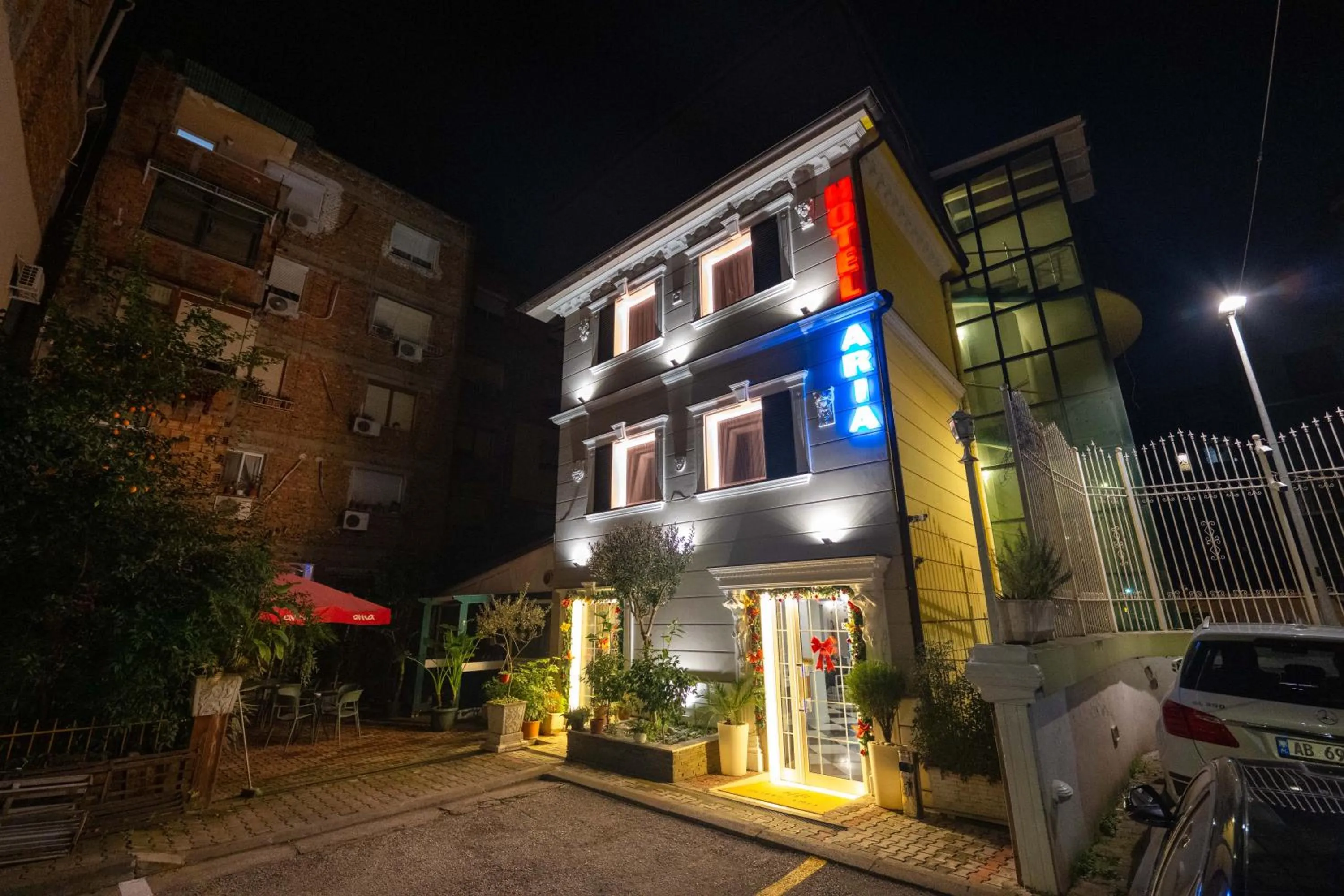 Property building in Hotel Aria