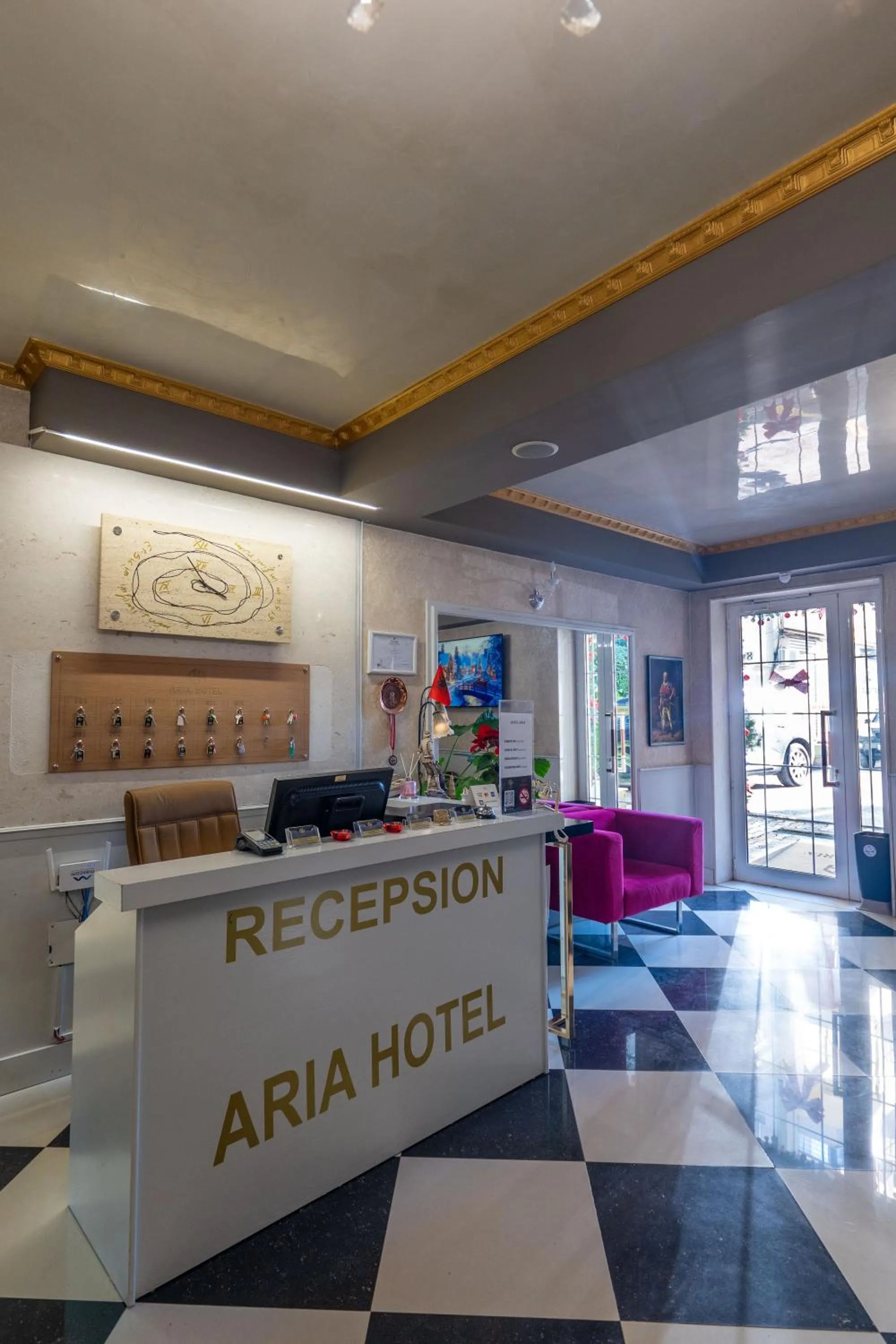 Living room in Hotel Aria