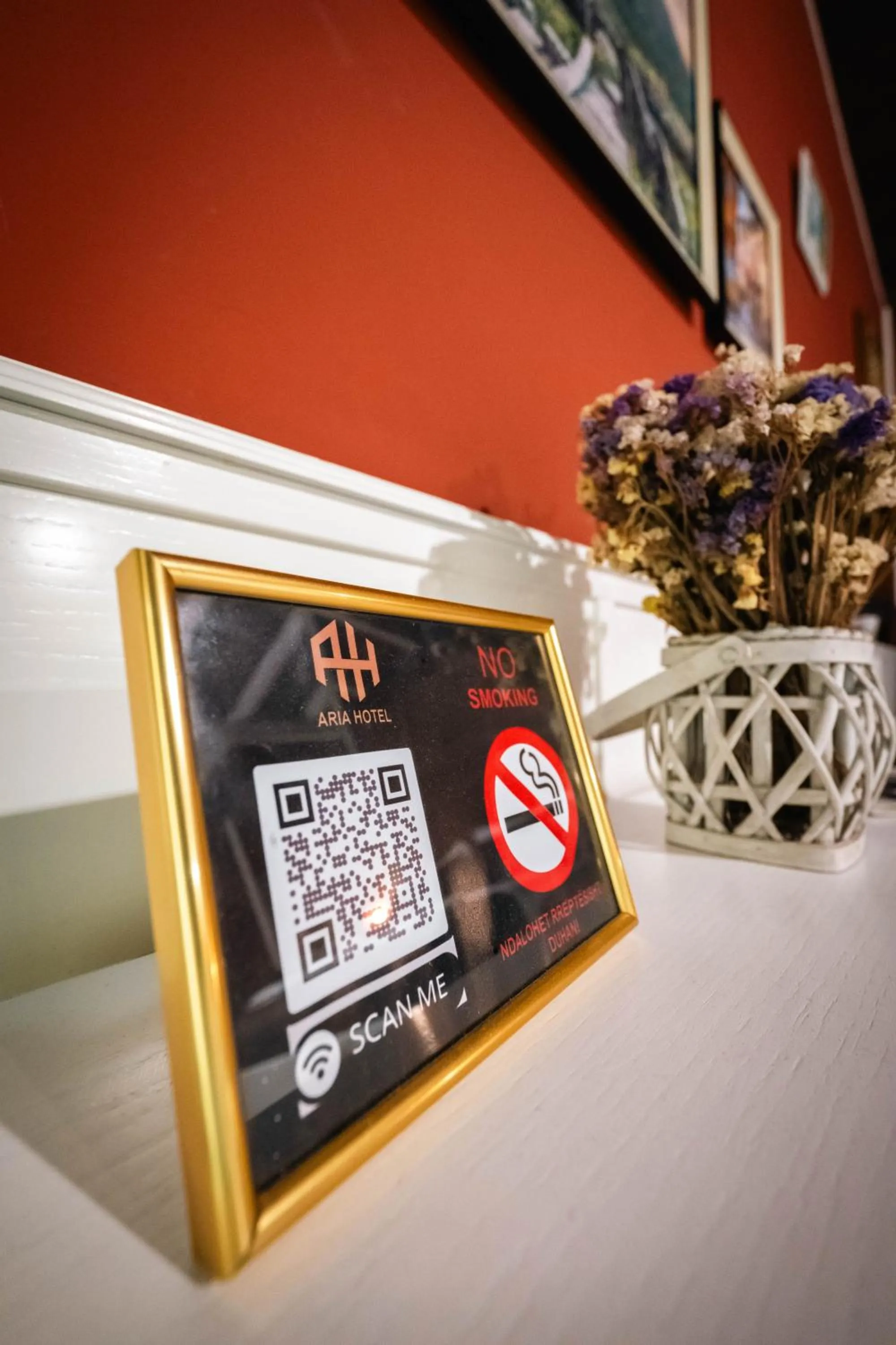 Property logo or sign in Hotel Aria