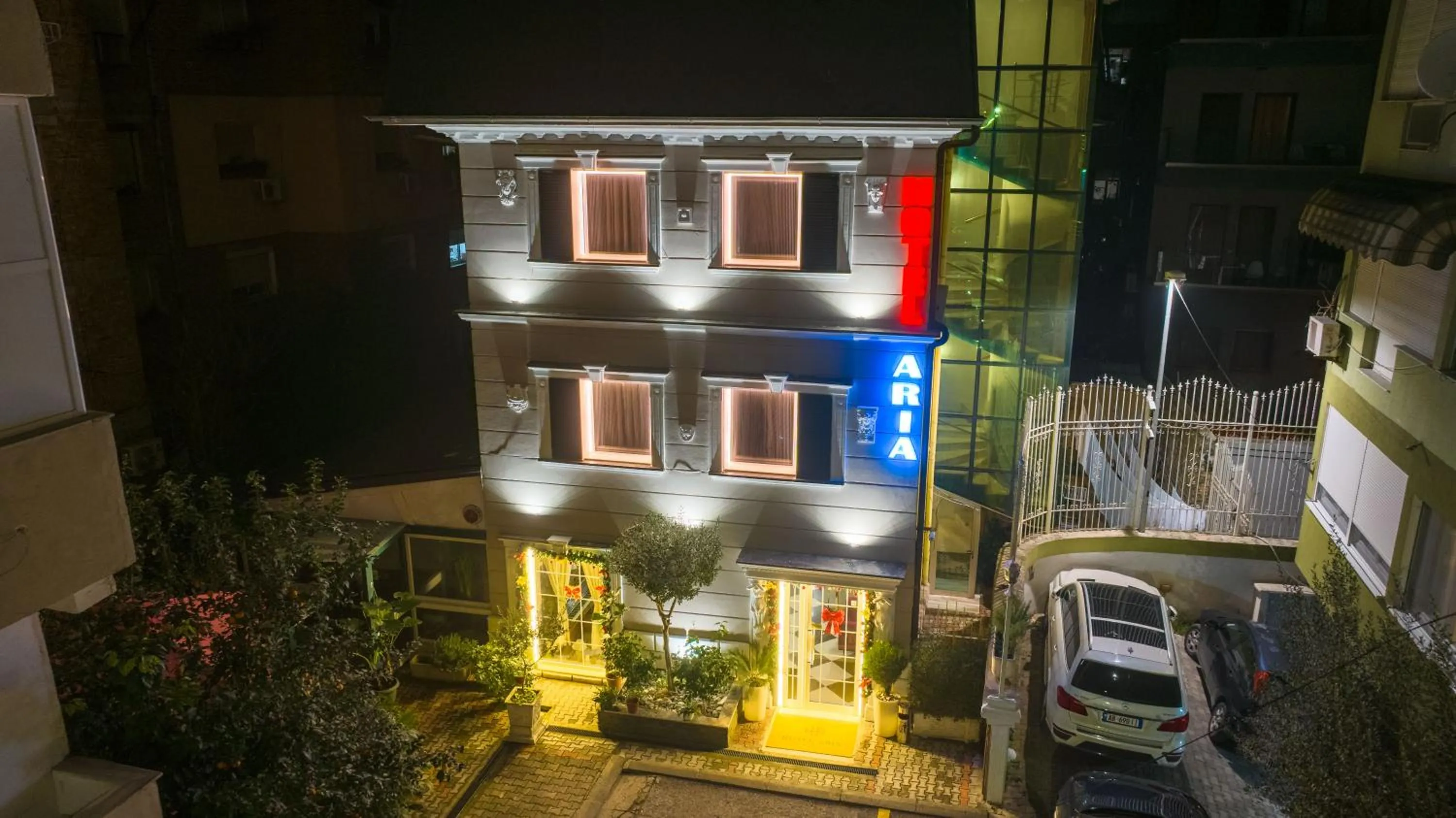 Property building in Hotel Aria