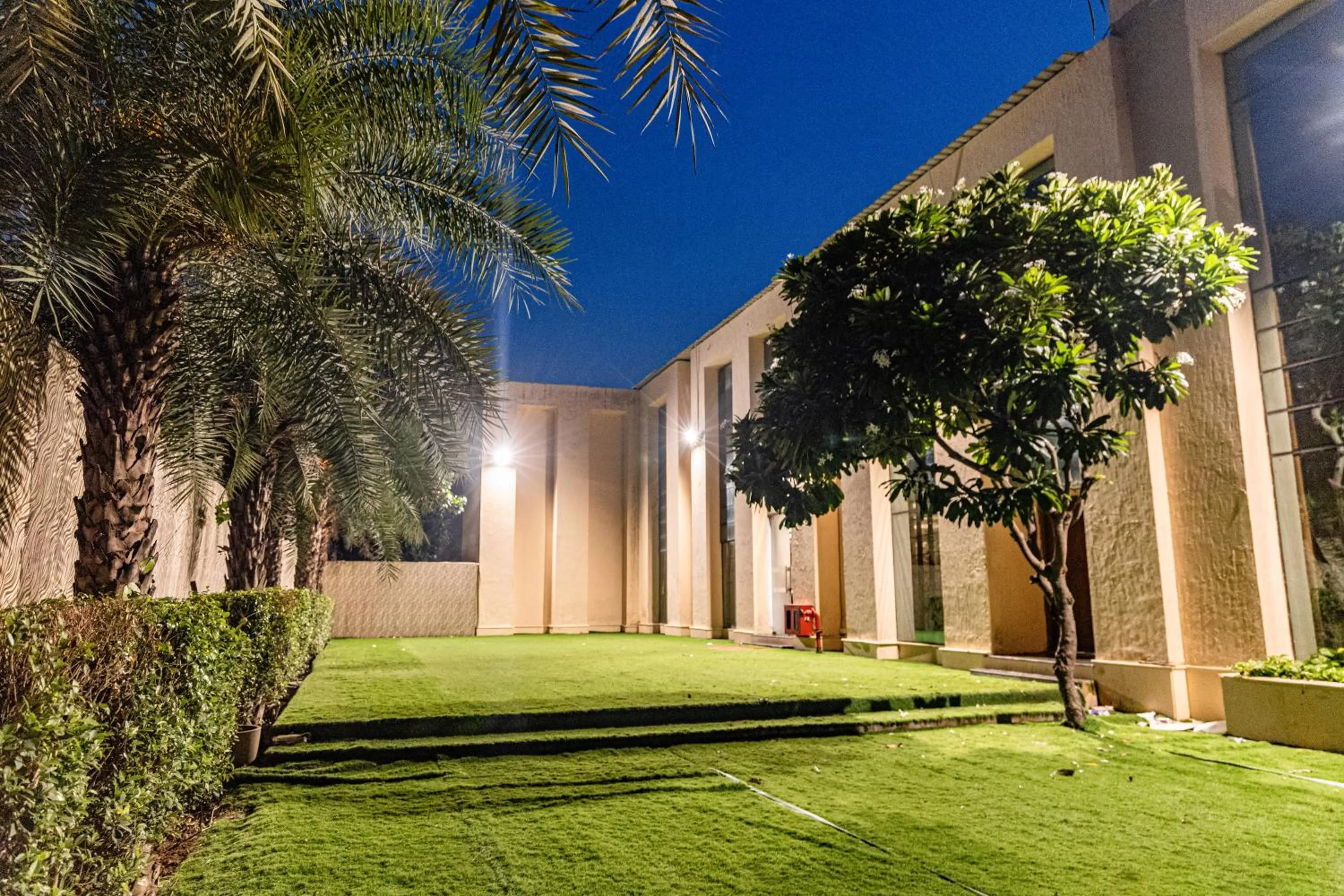 Garden view in The Nikunj Hotels