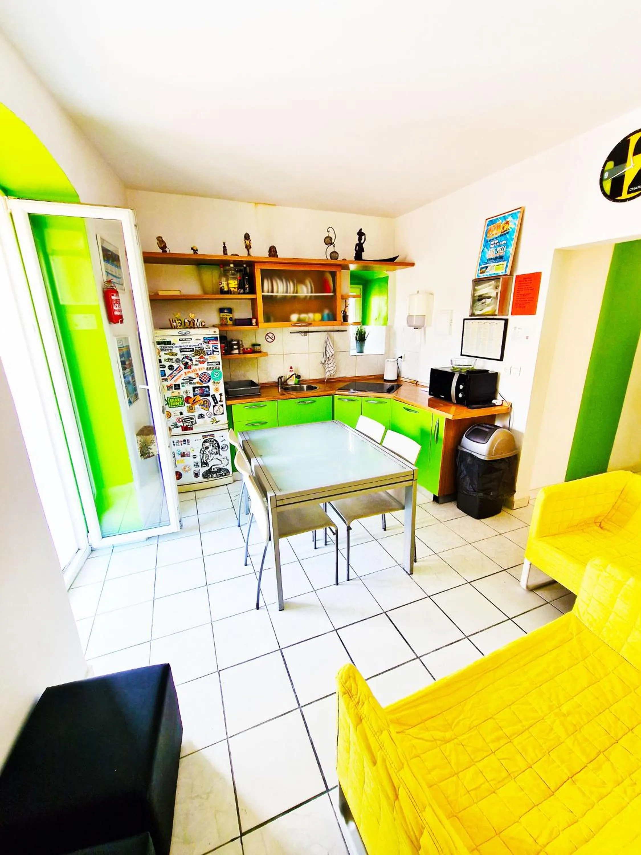 Dining area in Croparadise Hostel