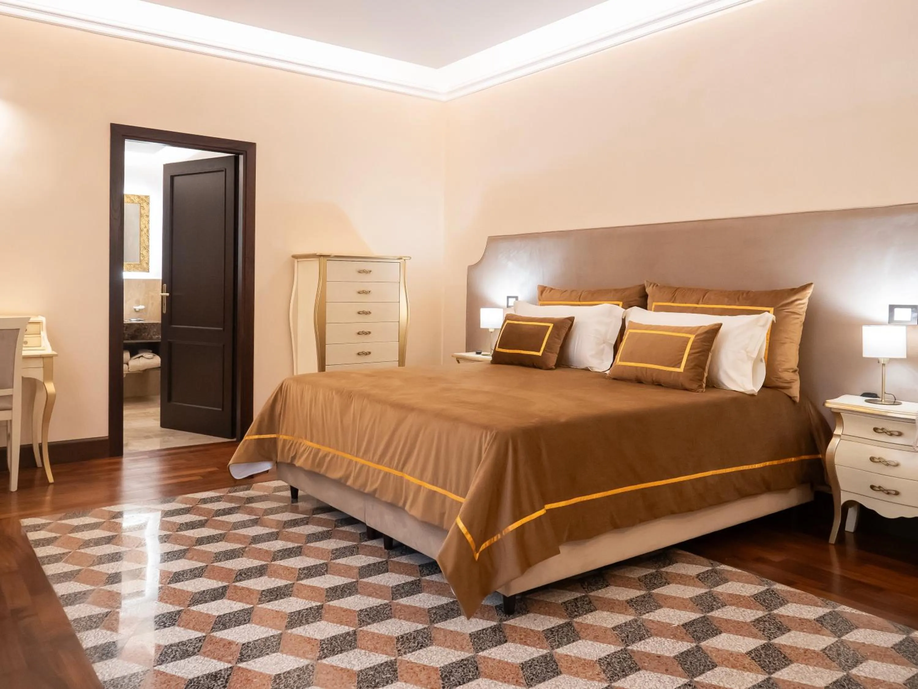 Bed in Villa Alliata di Pietratagliata