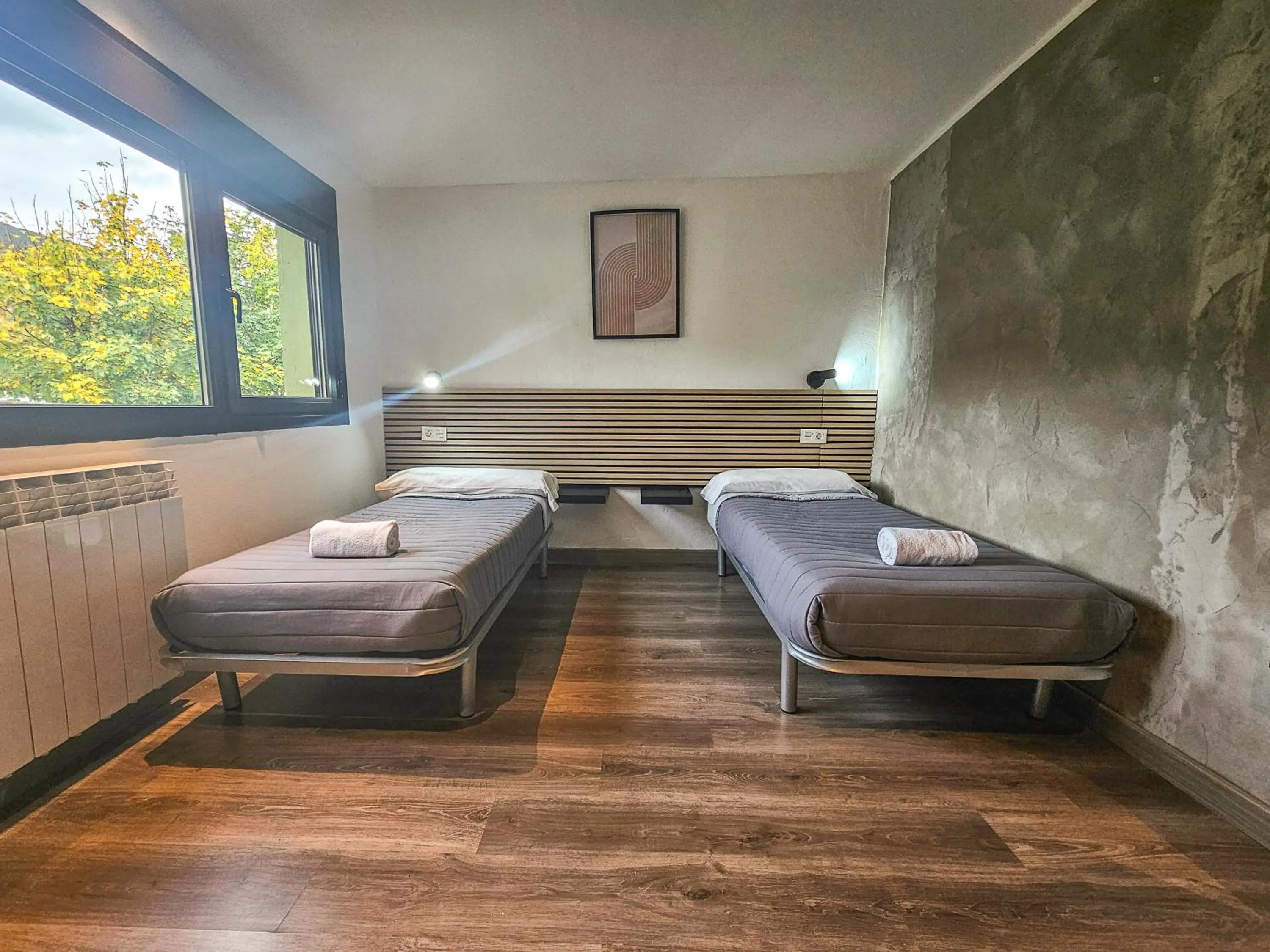 Bed in SOLOPUENT Hotel Rural