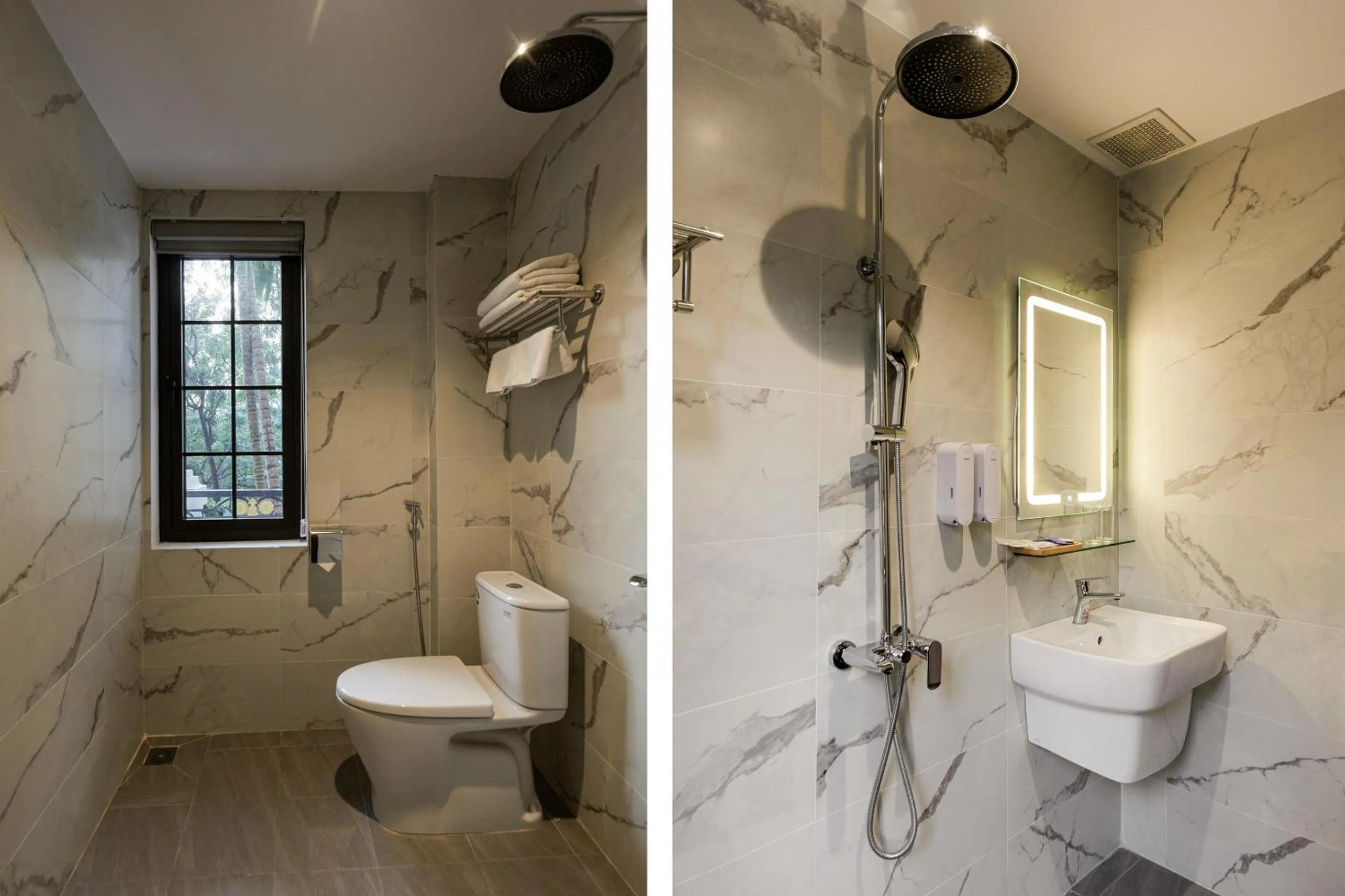 Bathroom in Collection O Le Grand Hanoi hotel – The Central Park