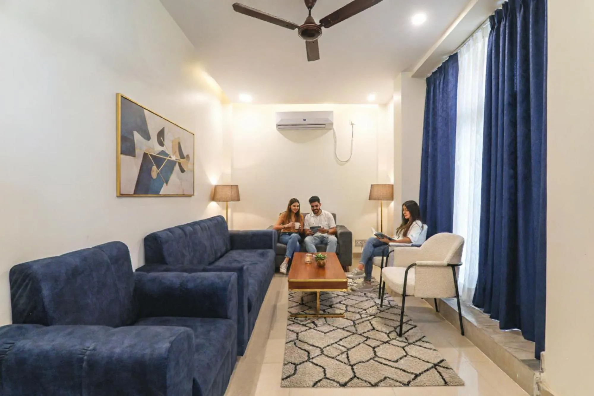 Seating area in FabHotel Raj Palace