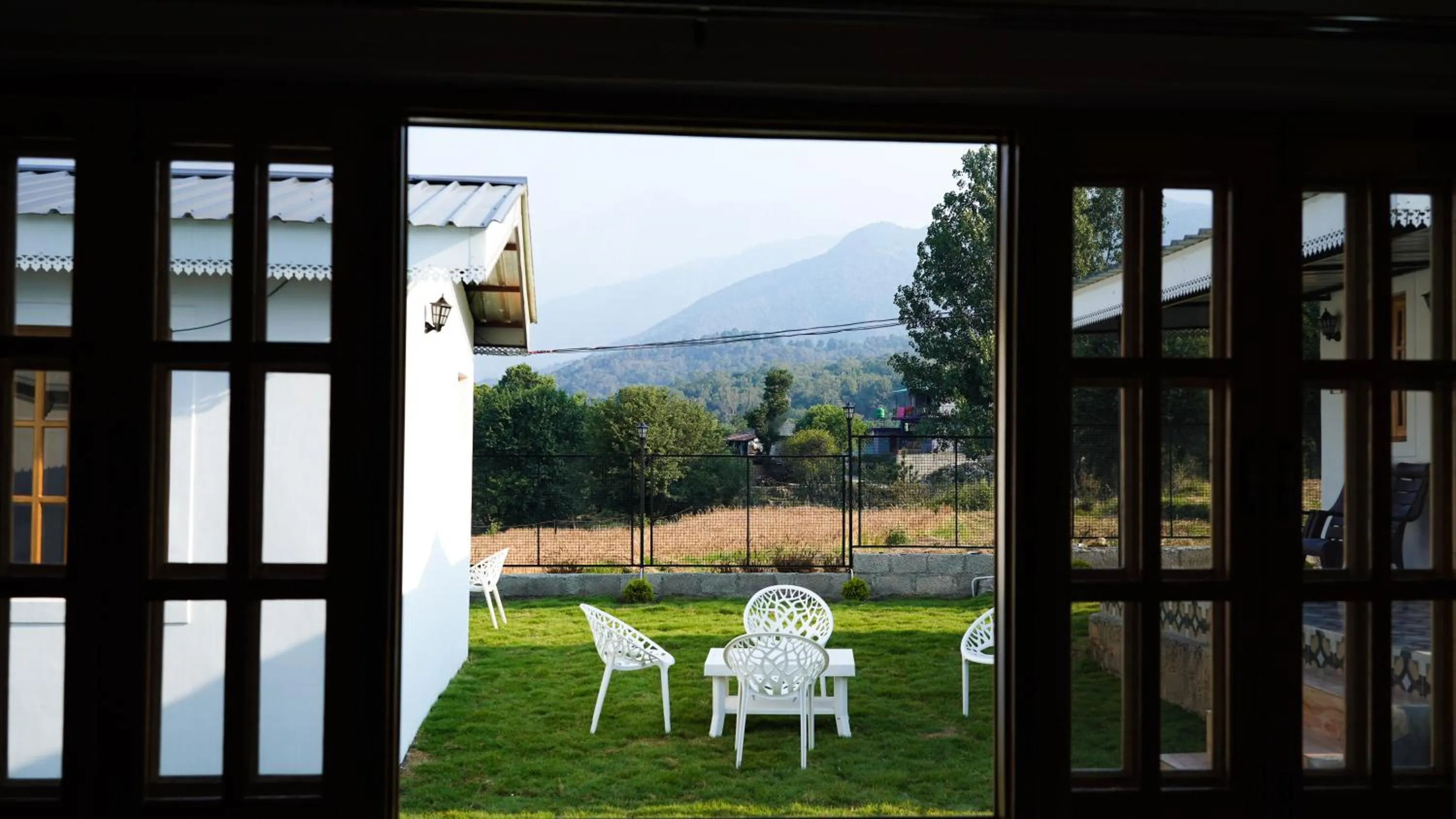 Patio in Saanjh Cottages