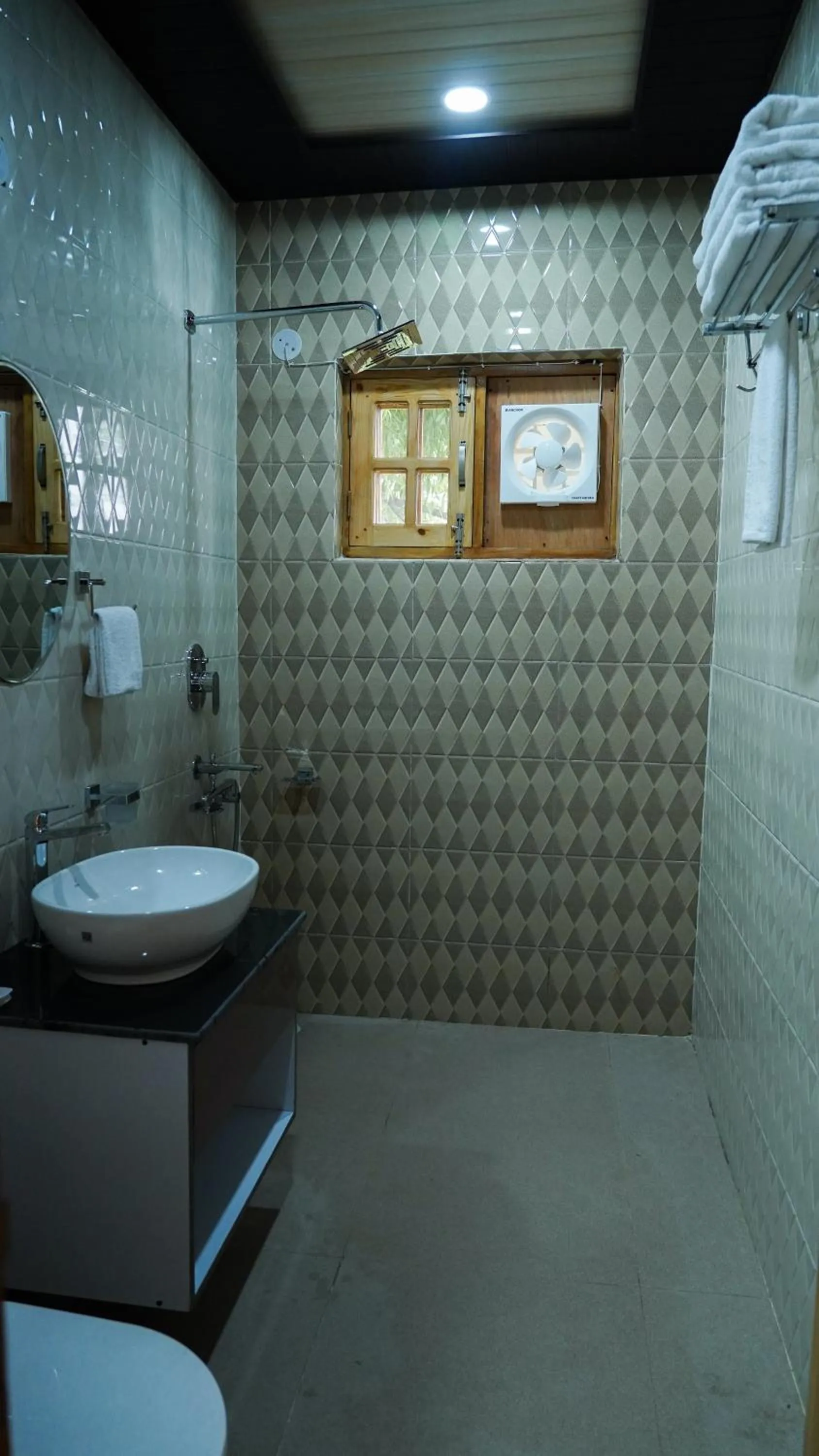 Shower in Saanjh Cottages