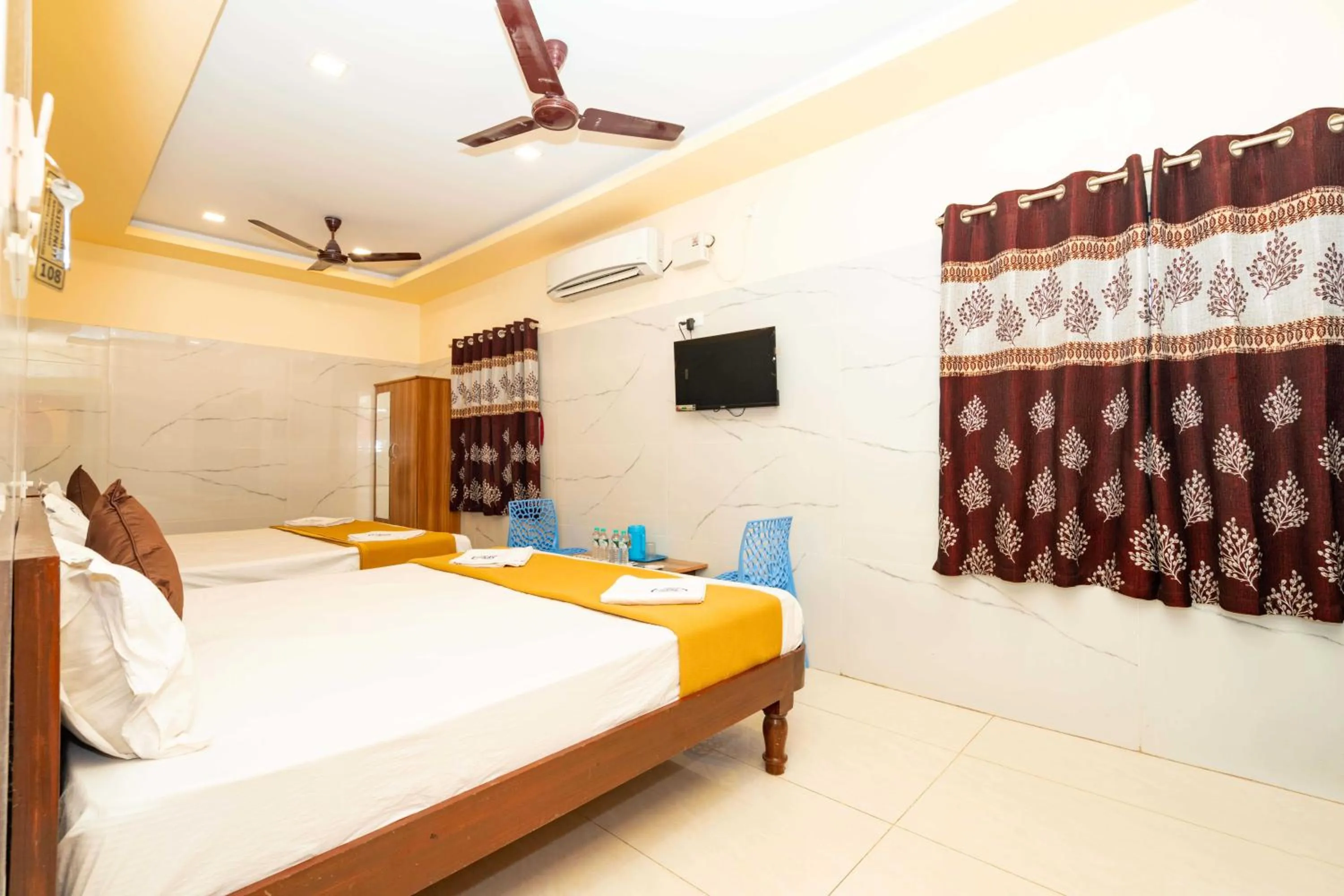 Bed in Amman Residency - Rameswaram